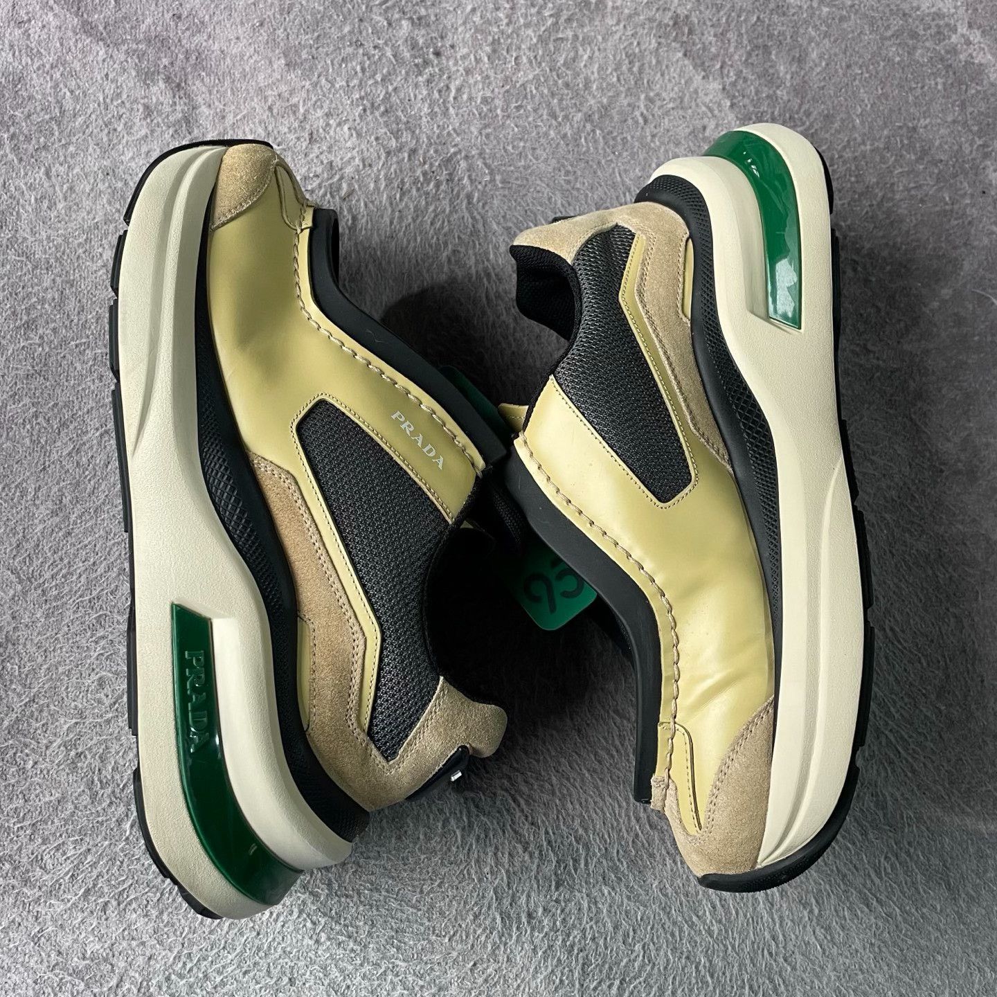 Prada Prada Reflective Yellow Lowtop Sneakers M Men Size US 10 / EU 43 - 7 Thumbnail