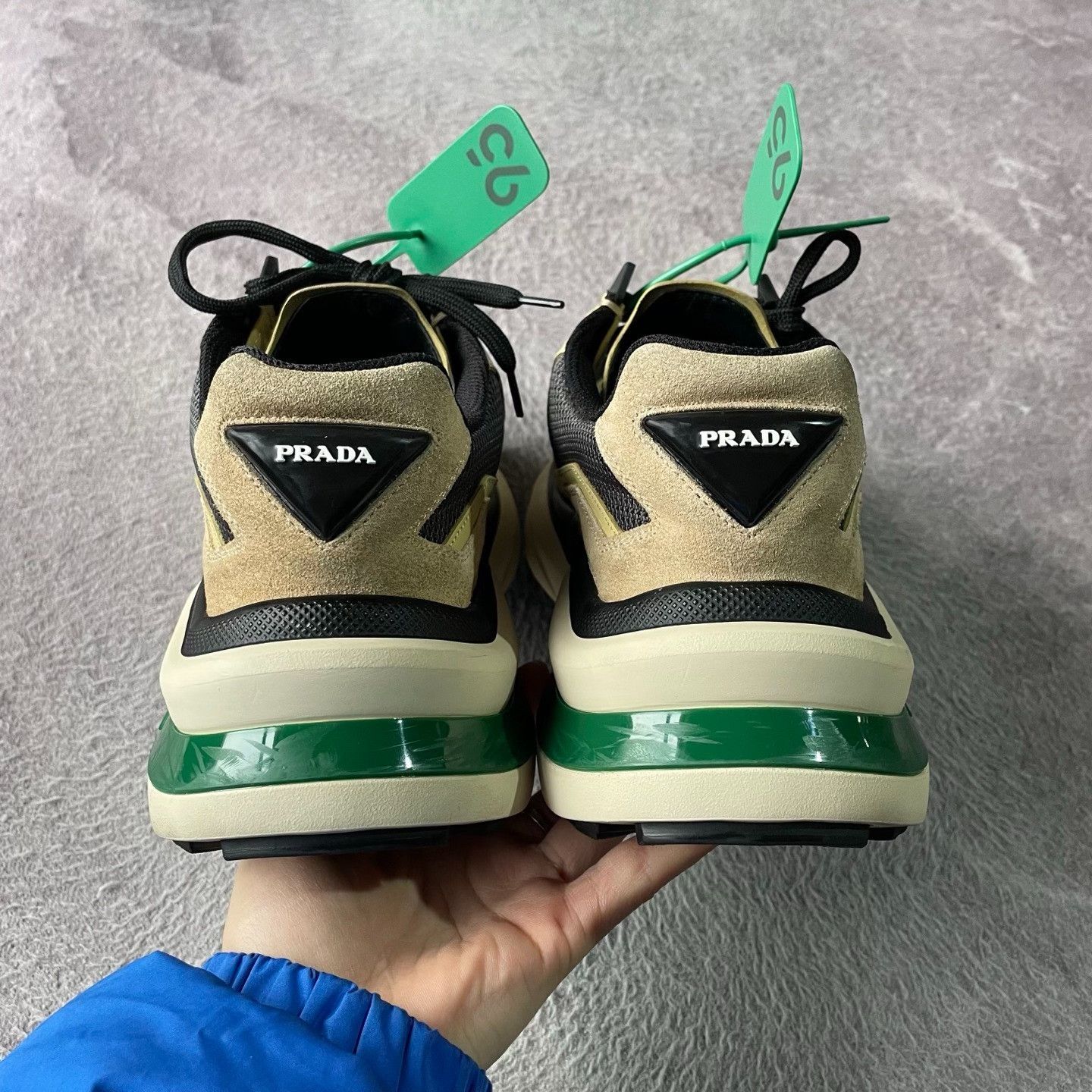 Prada Prada Reflective Yellow Lowtop Sneakers M Men Size US 10 / EU 43 - 3 Thumbnail