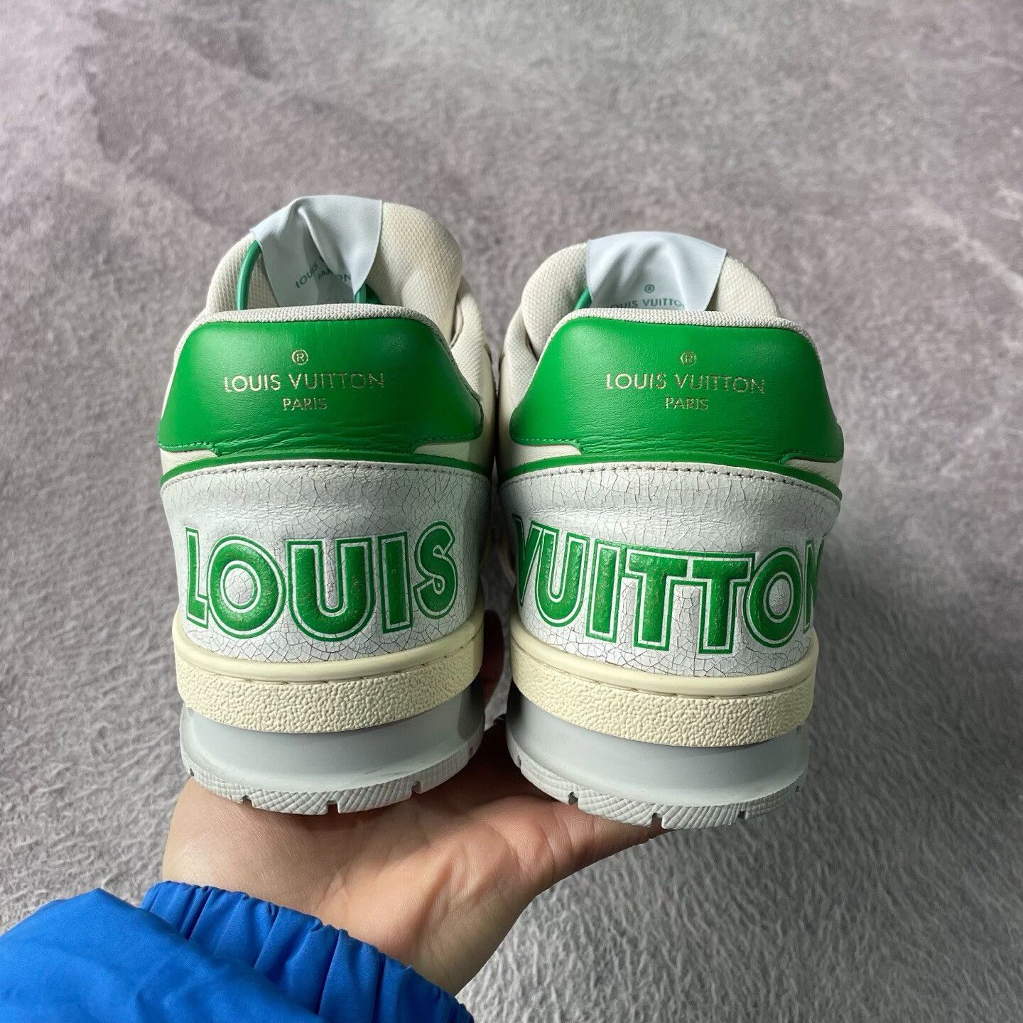 Louis Vuitton Louis Vuitton Training Green Lowtop Sneakers 40 Men Size US 7.5 / EU 40-41 - 3 Thumbnail