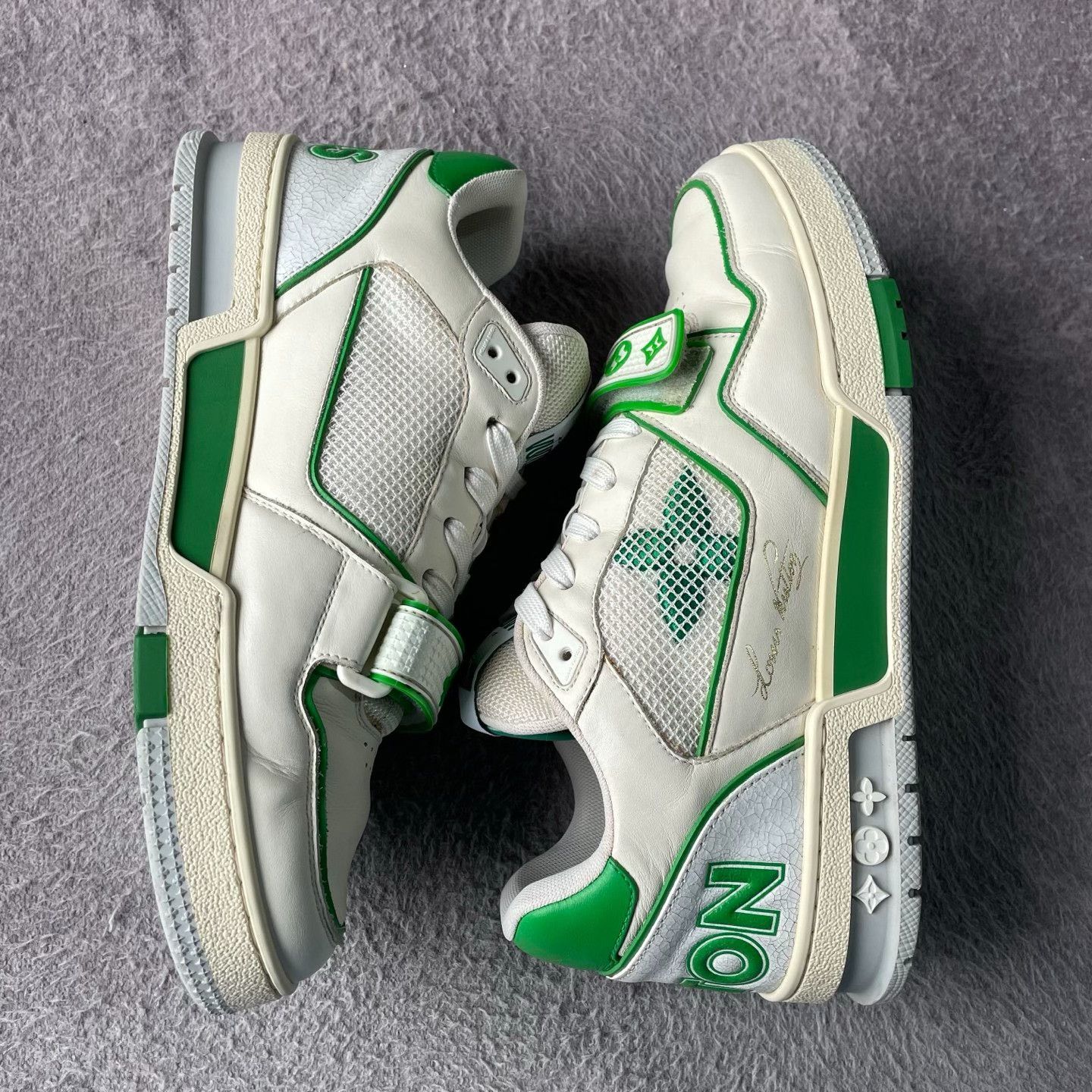 Louis Vuitton Louis Vuitton Training Green Lowtop Sneakers 40 Men Size US 7.5 / EU 40-41 - 7 Thumbnail