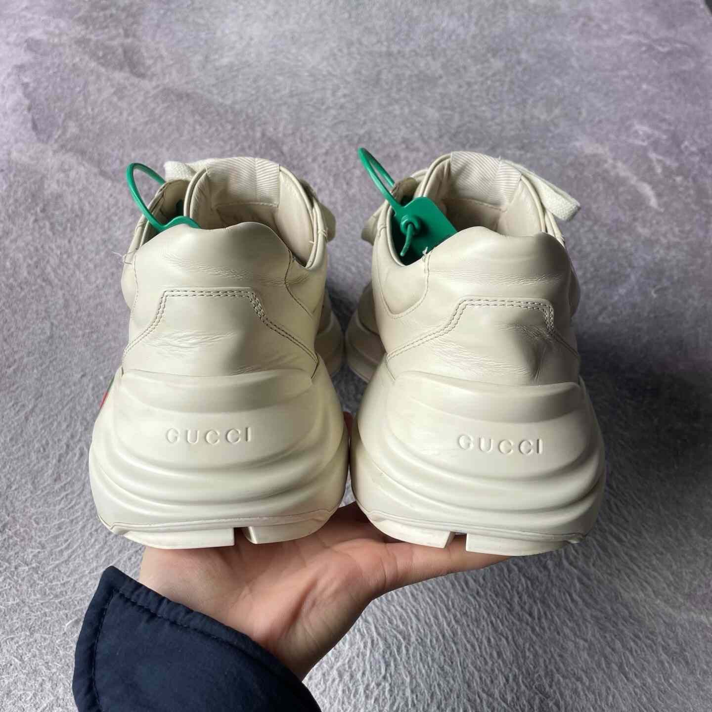 Gucci Gucci White Lowtop Sneakers 44 Men Size US 10.5 / EU 43-44 - 3 Thumbnail