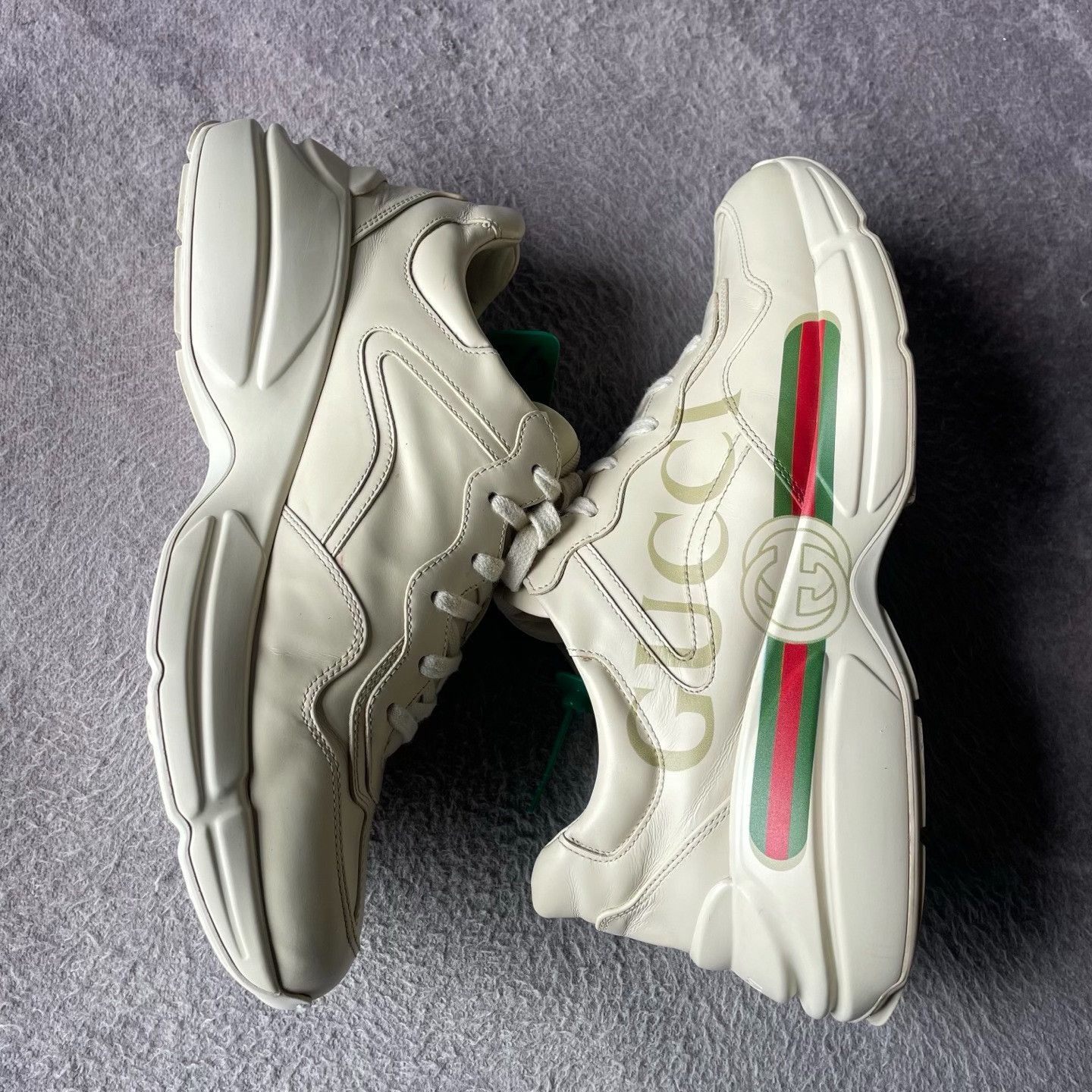 Gucci Gucci White Lowtop Sneakers 44 Men Size US 10.5 / EU 43-44 - 8 Thumbnail
