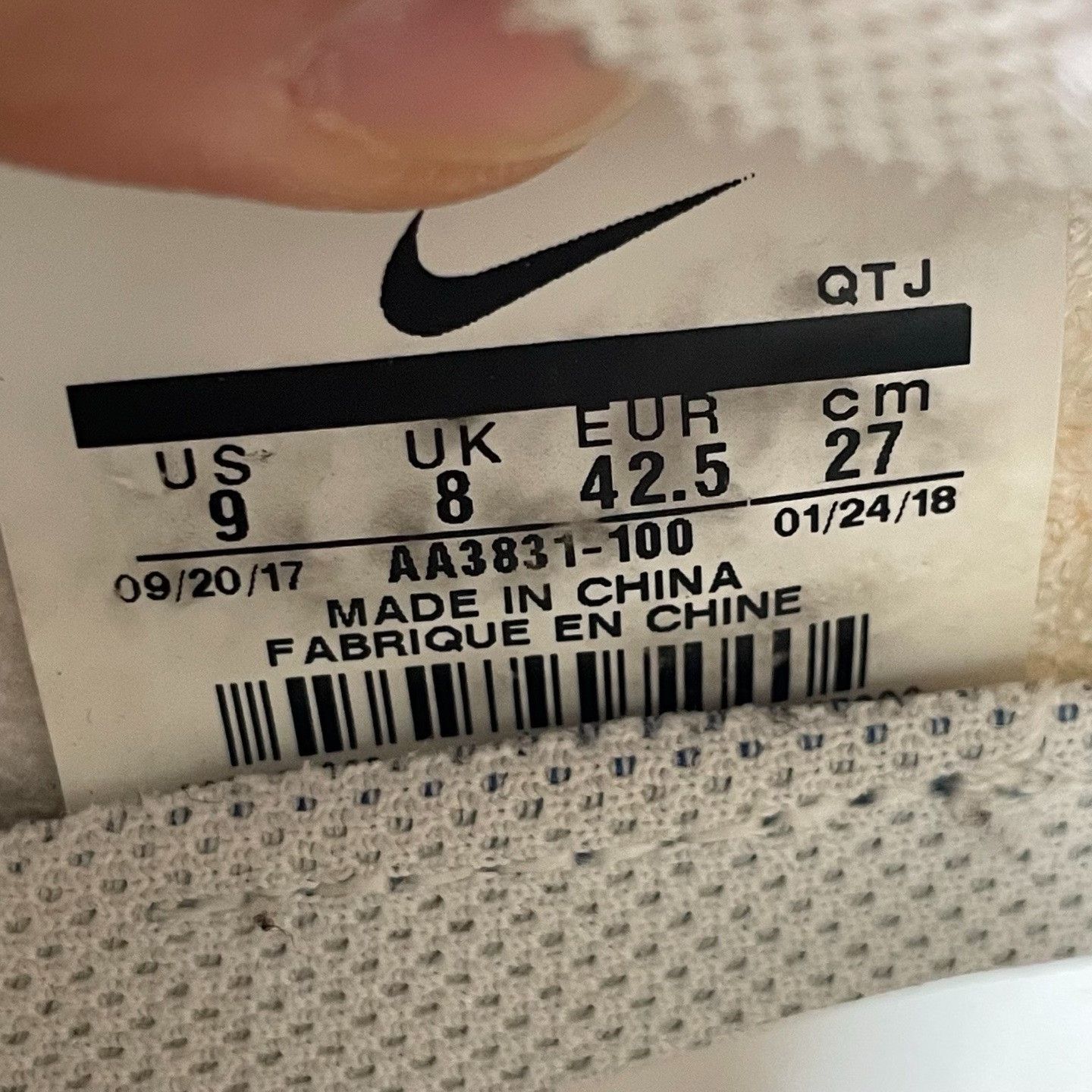 Nike Nike White Lowtop Sneakers 42 Men Size US 9 / EU 42 - 5 Thumbnail