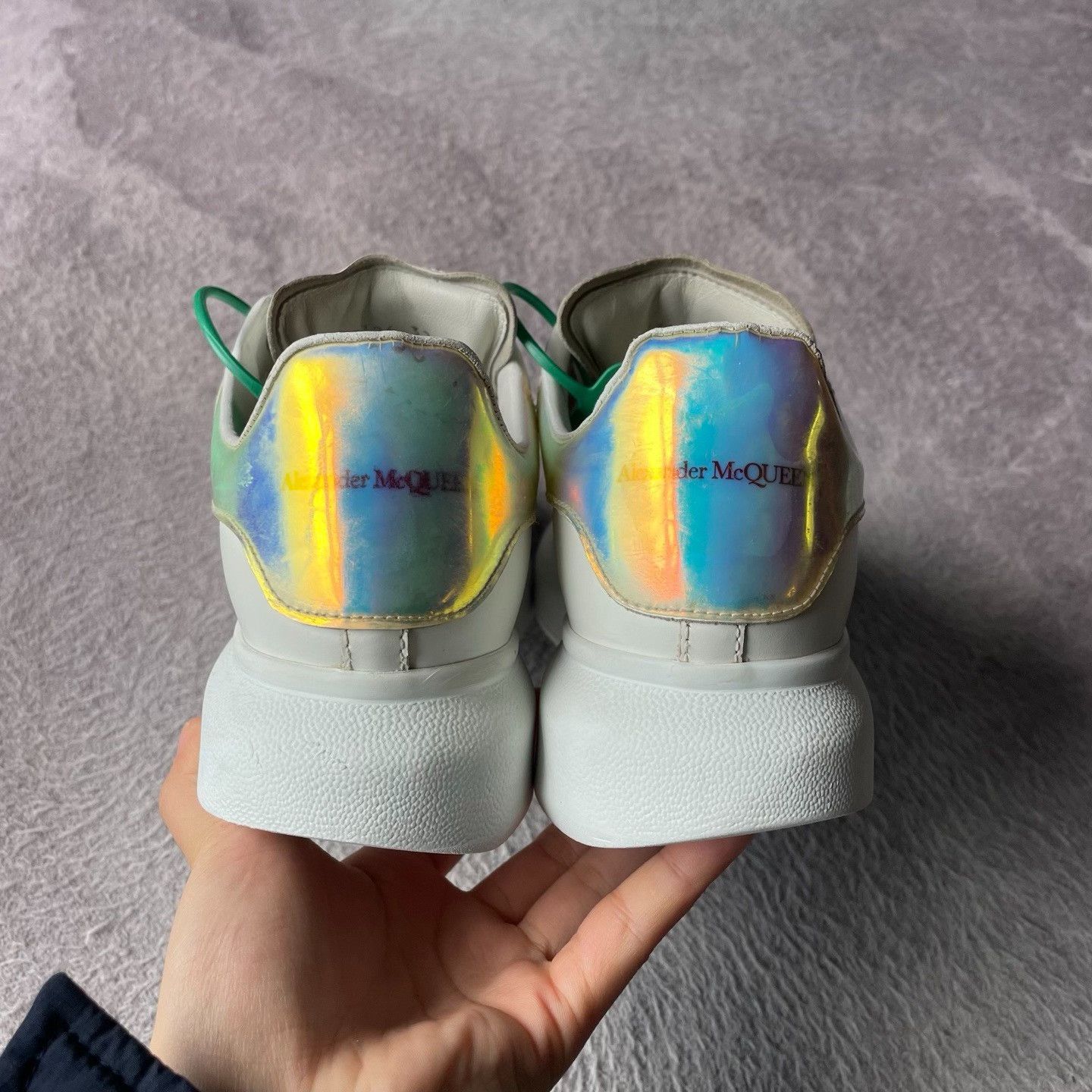 Alexander McQueen Alexander McQueen Laser White Lowtop Sneakers 37 Women Size US 6.5 / IT 36.5 - 3 Thumbnail