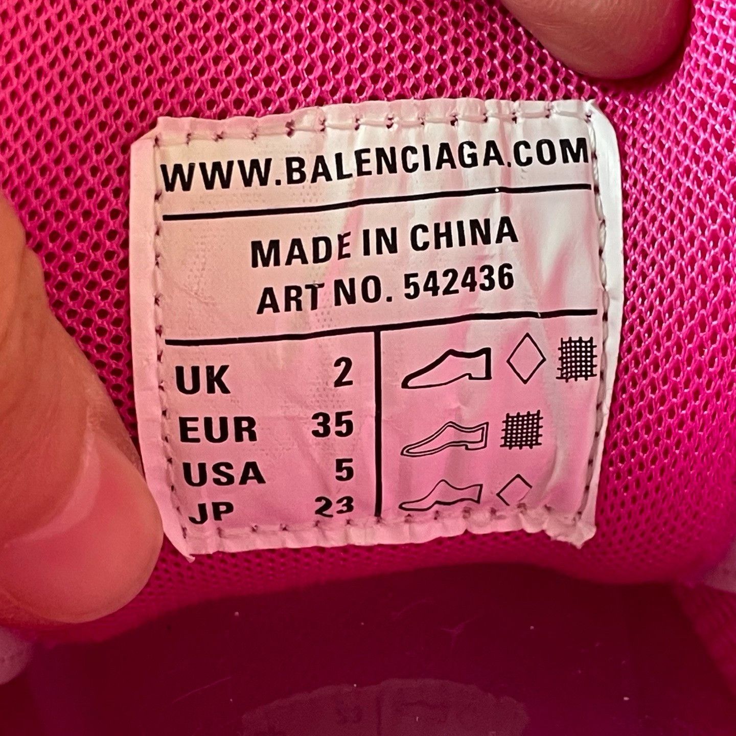Balenciaga Balenciaga Pink Lowtop Sneakers 35 Women Size US 5 / IT 35 - 6 Thumbnail