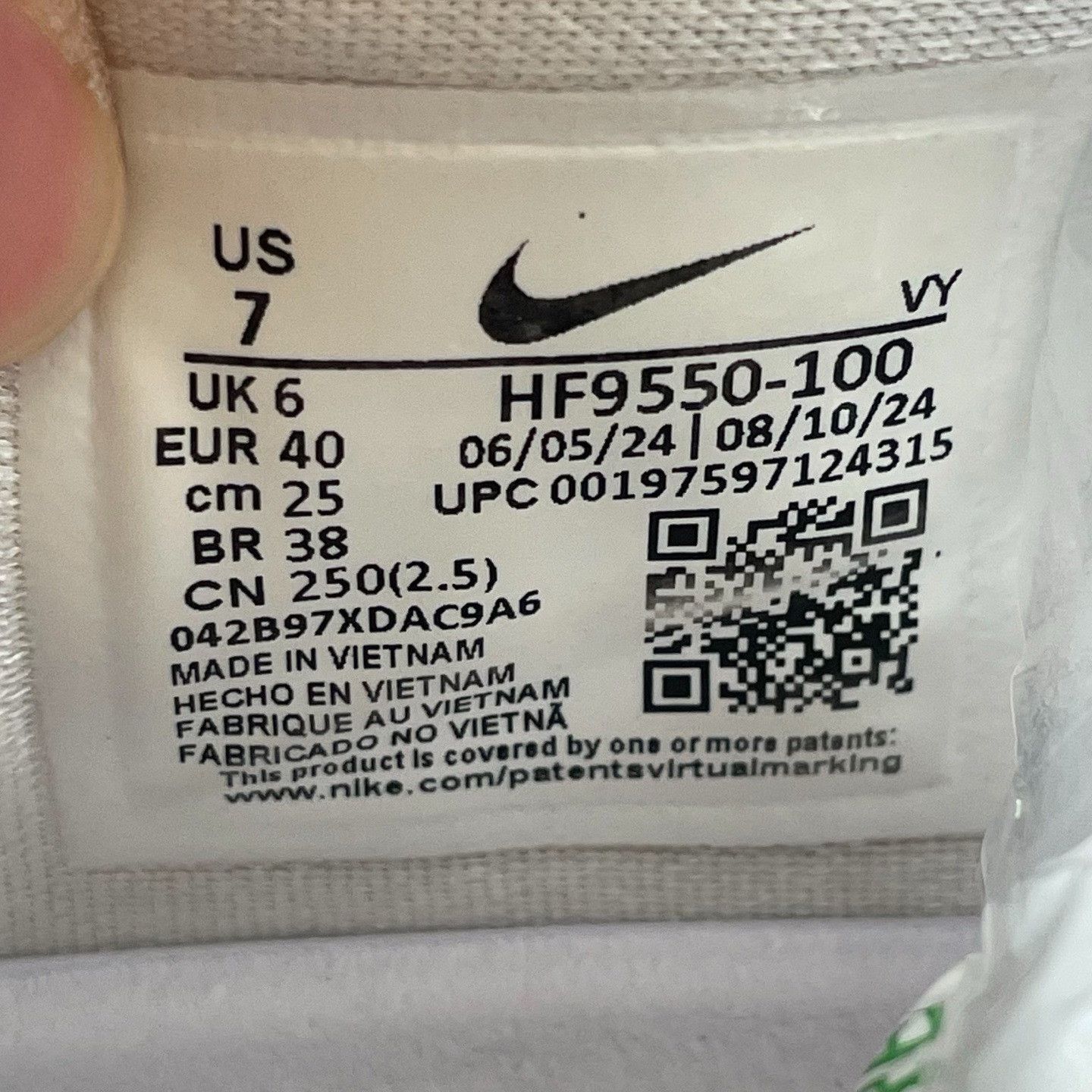 Nike Nike White Lowtop Sneakers 40 Men Size US 7.5 / EU 40-41 - 7 Thumbnail