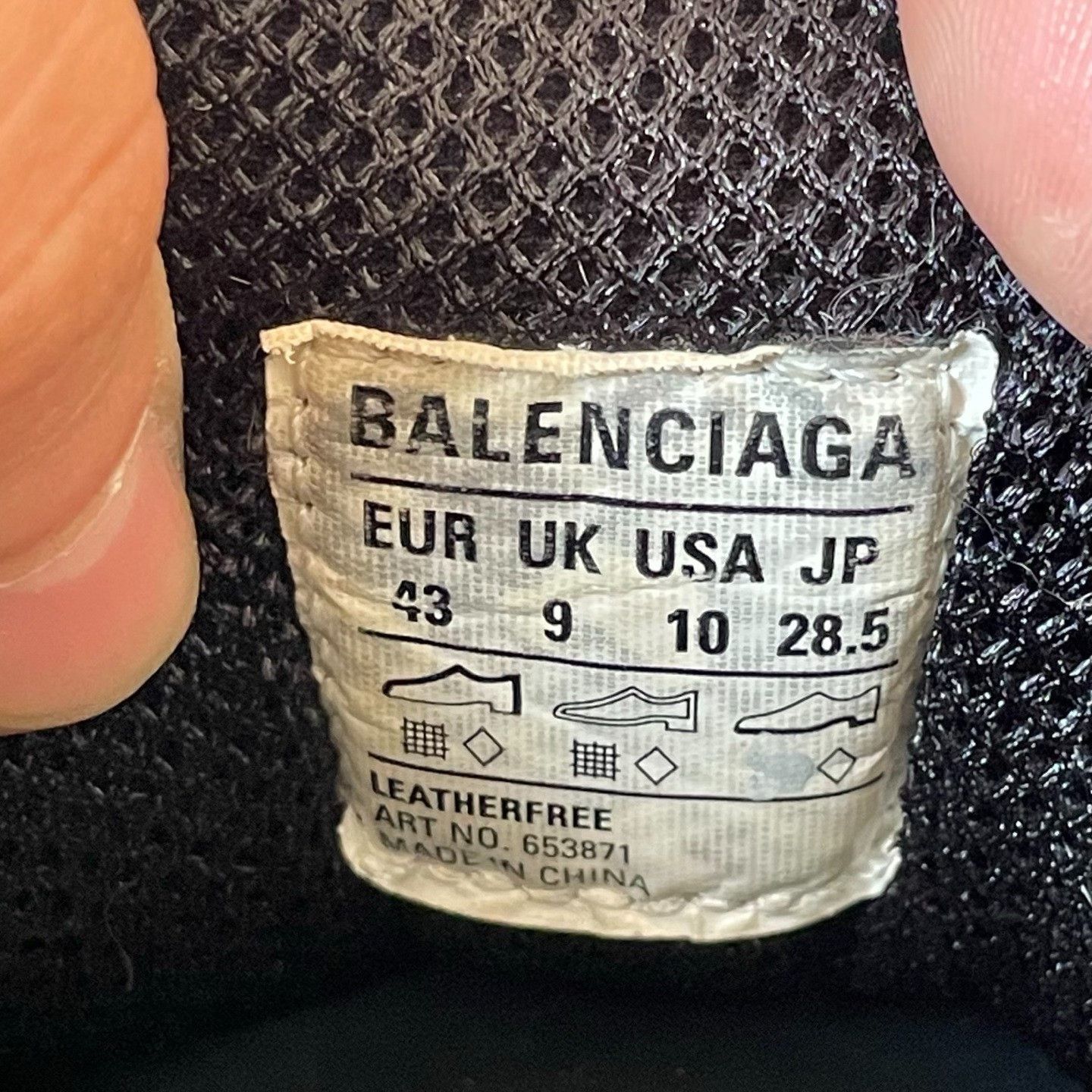 Balenciaga Balenciaga Black Lowtop Sneakers 43 Men Size US 10 / EU 43 - 5 Thumbnail