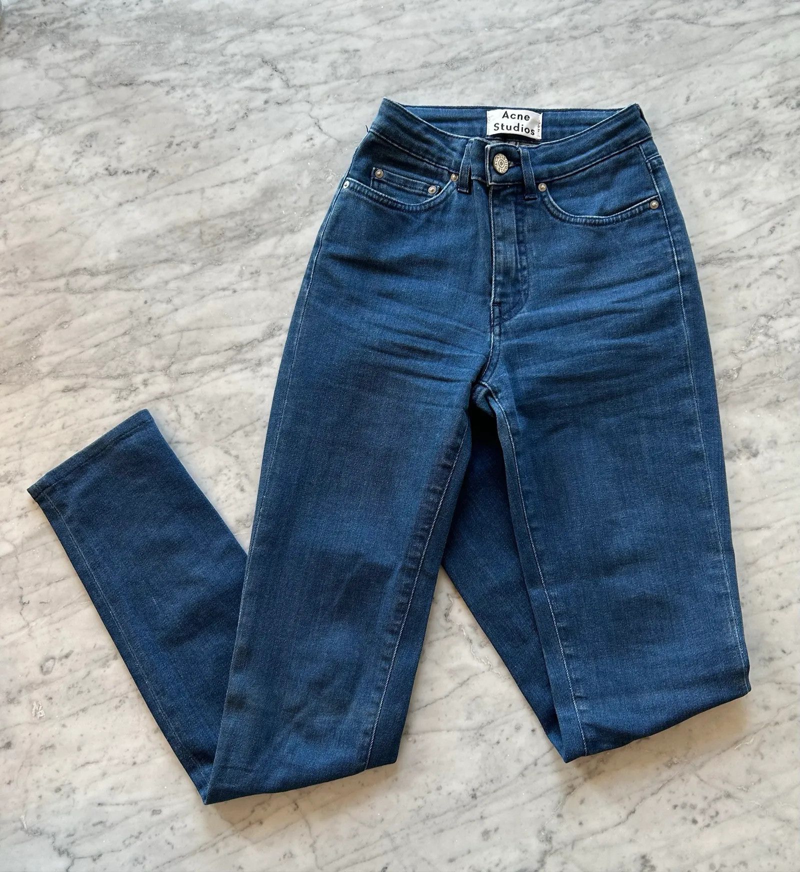 Acne Studios Acne Studios Pin Fresh Jeans Size 23" - 2 Thumbnail