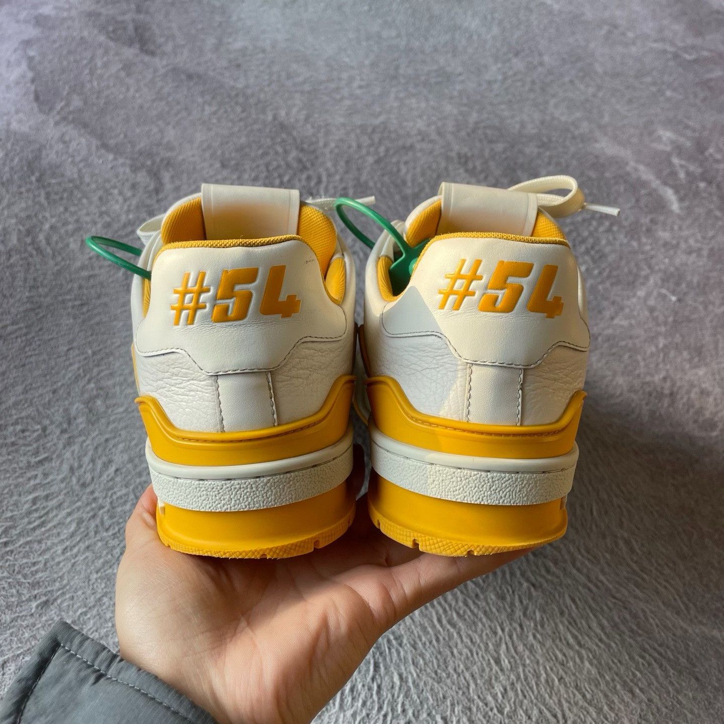 Louis Vuitton Louis Vuitton Training Yellow Lowtop Sneakers 38 Women Size US 7.5 / IT 37.5 - 3 Thumbnail