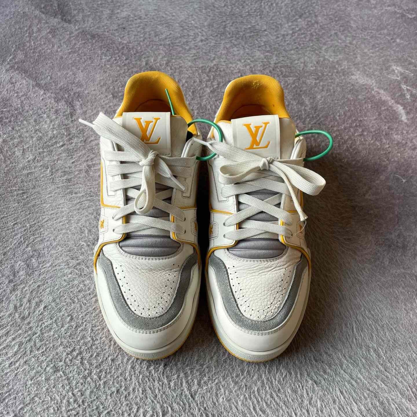 Louis Vuitton Louis Vuitton Training Yellow Lowtop Sneakers 38 Women Size US 7.5 / IT 37.5 - 2 Thumbnail