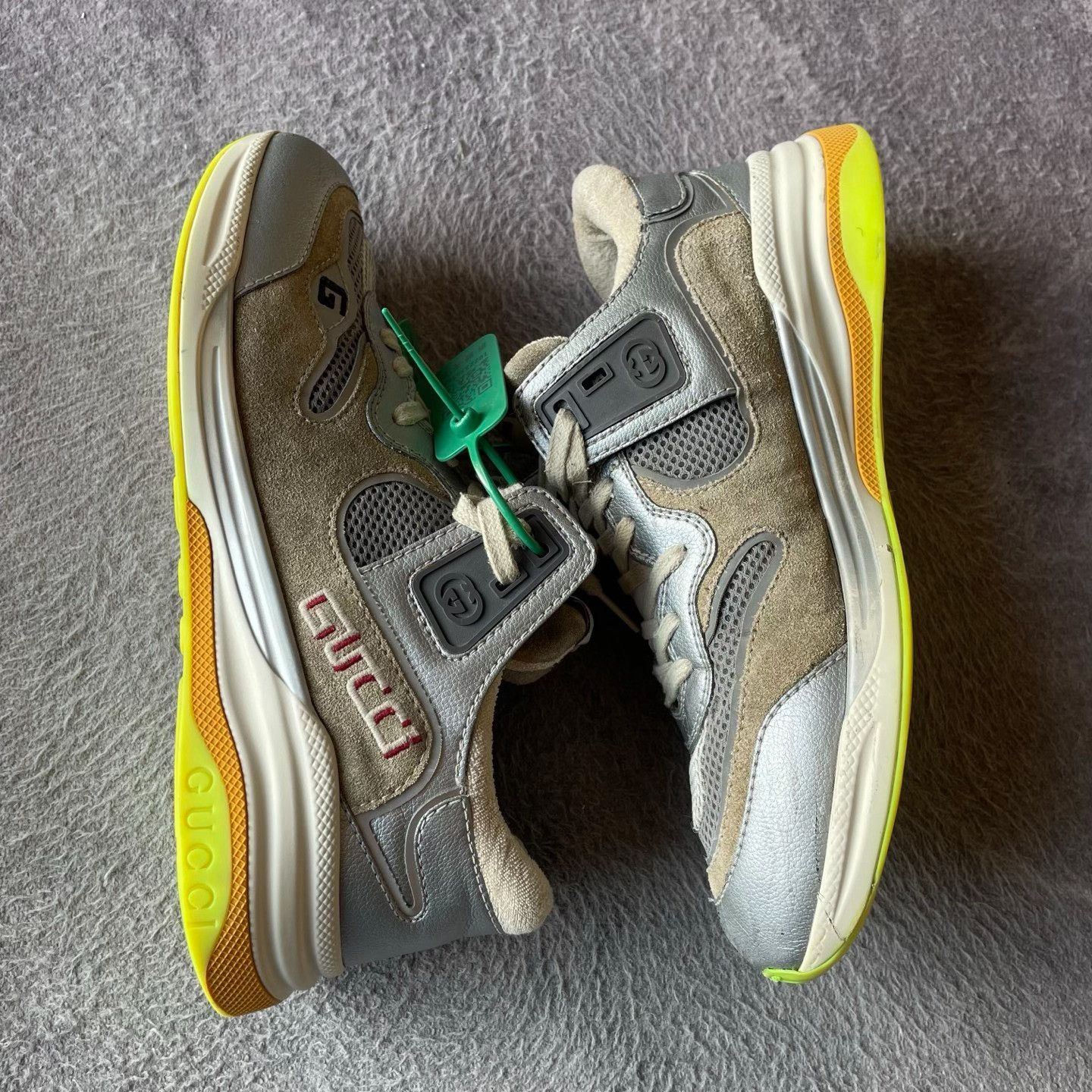 Gucci Gucci Silver Lowtop Sneakers 42 Men Size US 9 / EU 42 - 6 Thumbnail