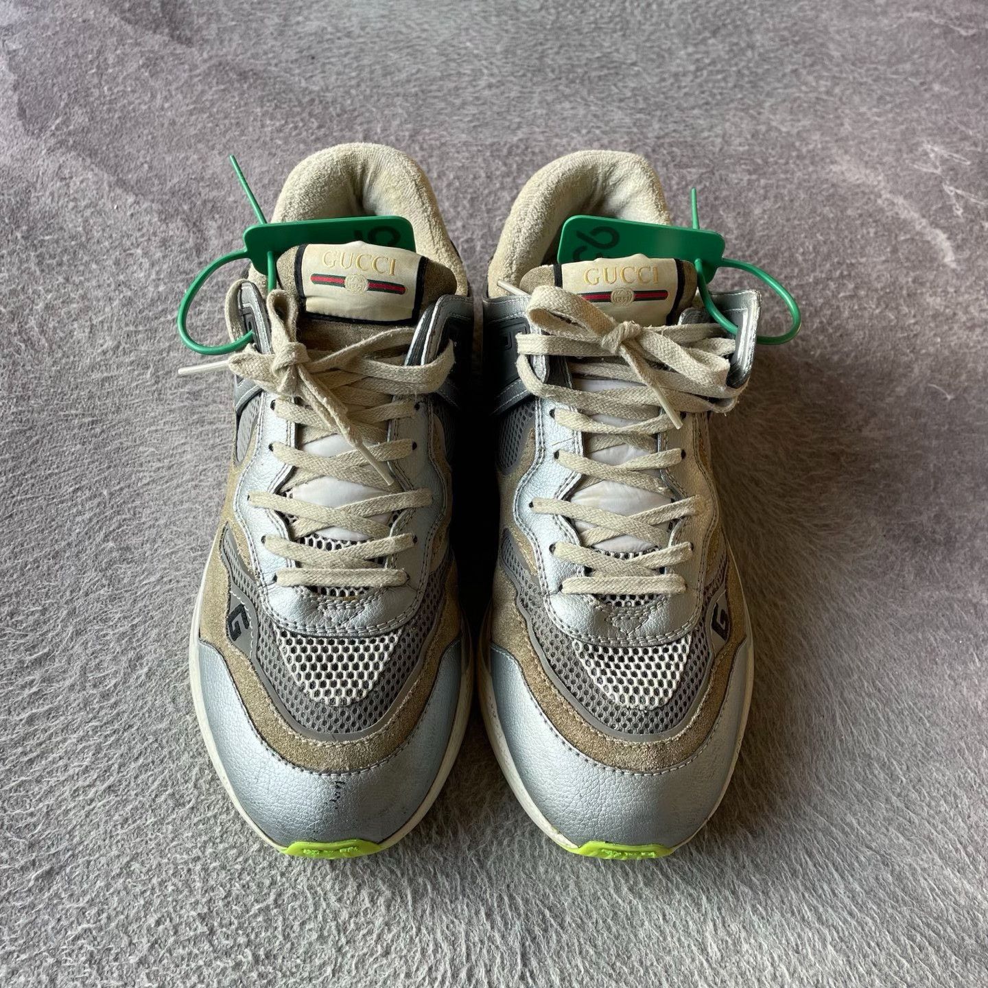 Gucci Gucci Silver Lowtop Sneakers 42 Men Size US 9 / EU 42 - 2 Thumbnail