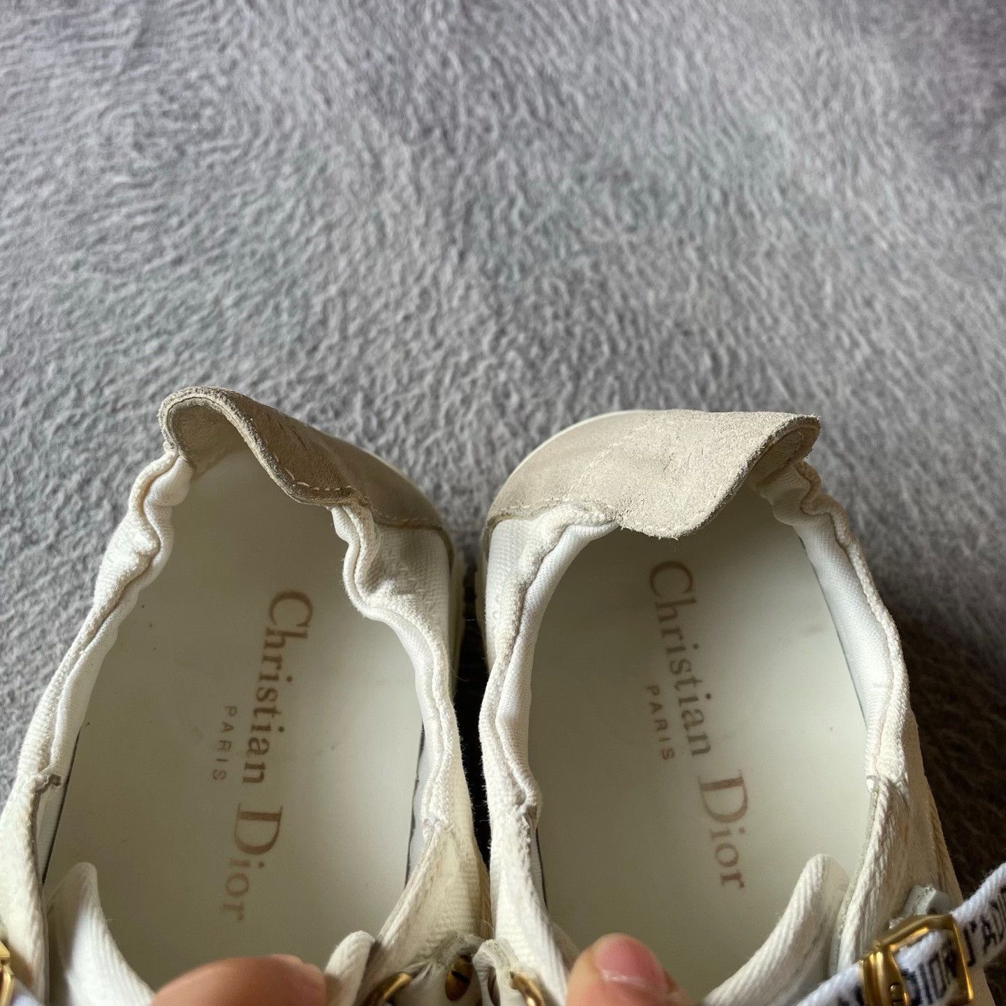 Dior Dior White Lowtop Sneakers S Women Size US 6 / IT 36 - 9 Thumbnail