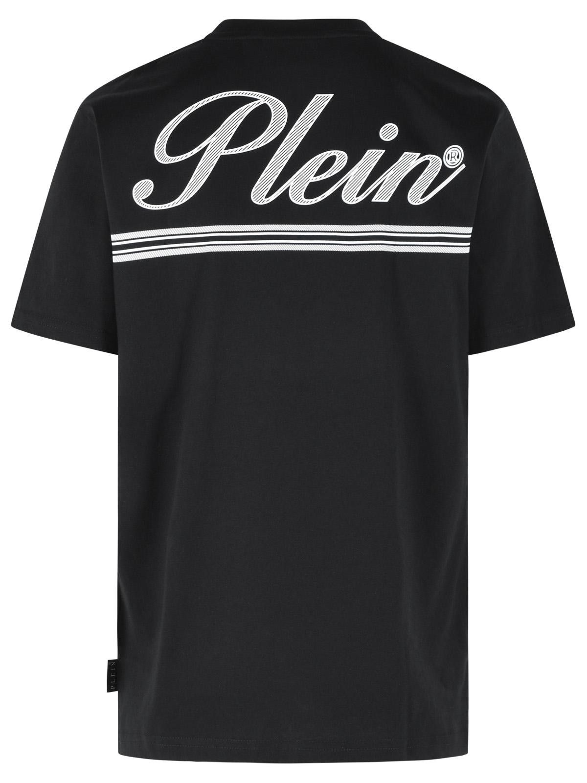 Philipp Plein PHILIPP PLEIN 'Signature' Black Cotton T-Shirt Size US S / EU 44-46 / 1 - 3 Thumbnail