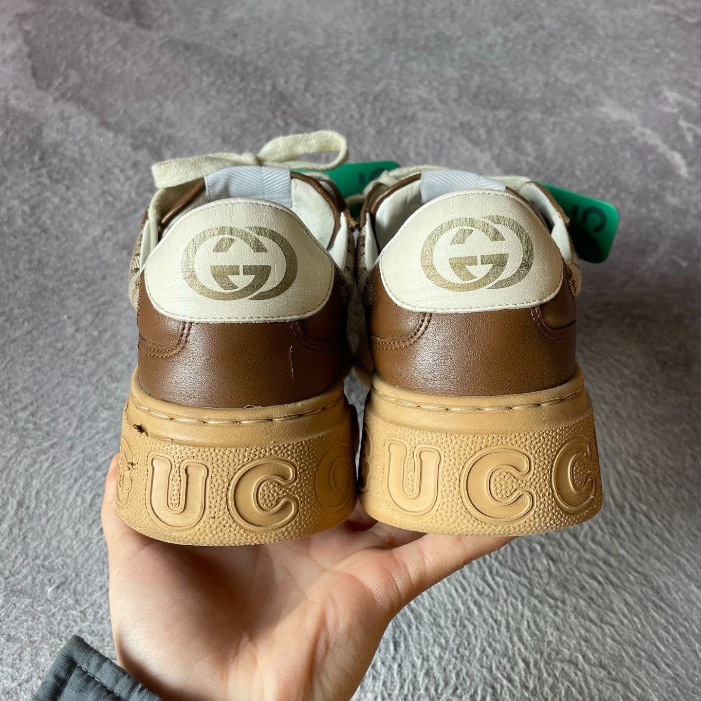 Gucci Gucci Brown Lowtop Sneakers 39.5 Men Size US 7 / EU 40 - 3 Thumbnail