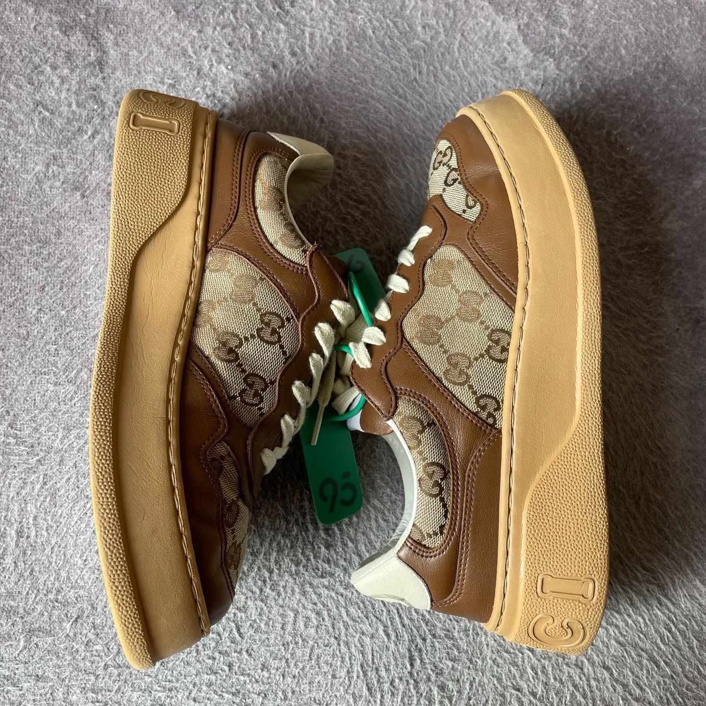 Gucci Gucci Brown Lowtop Sneakers 39.5 Men Size US 7 / EU 40 - 9 Thumbnail
