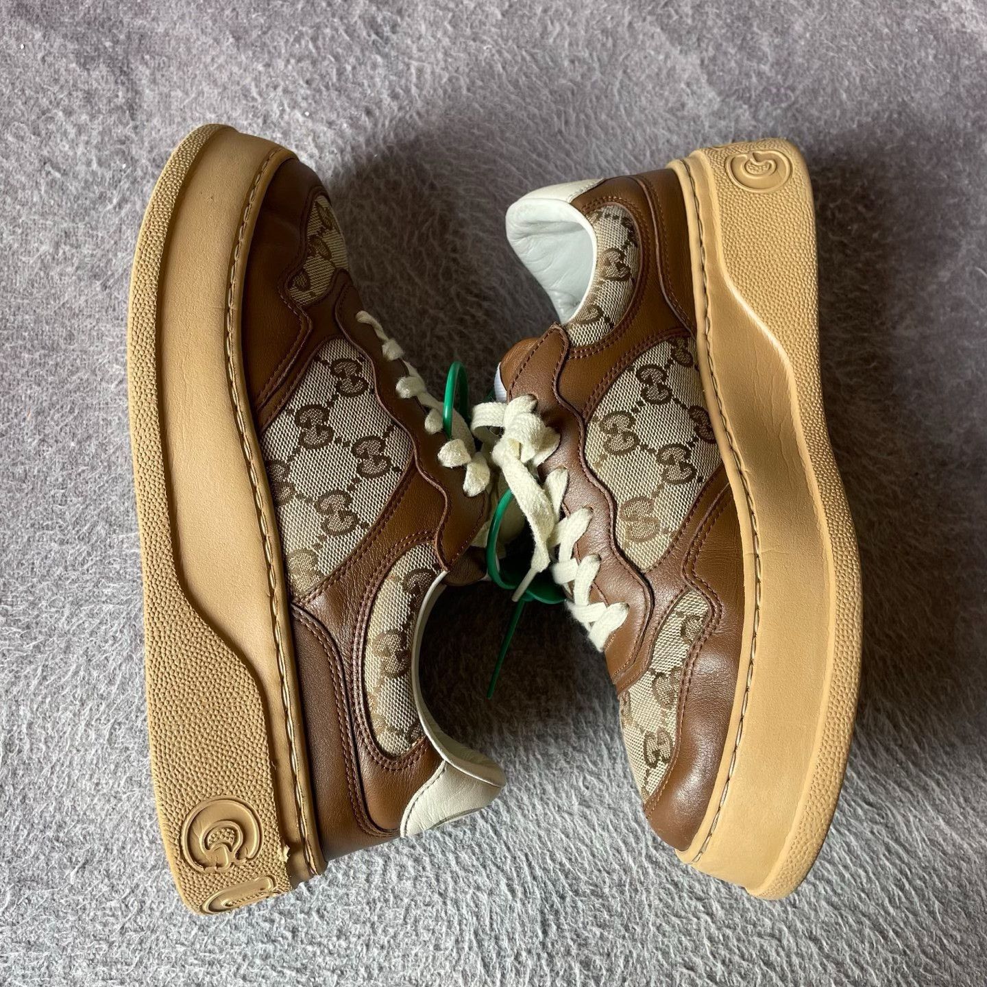 Gucci Gucci Brown Lowtop Sneakers 39.5 Men Size US 7 / EU 40 - 8 Thumbnail