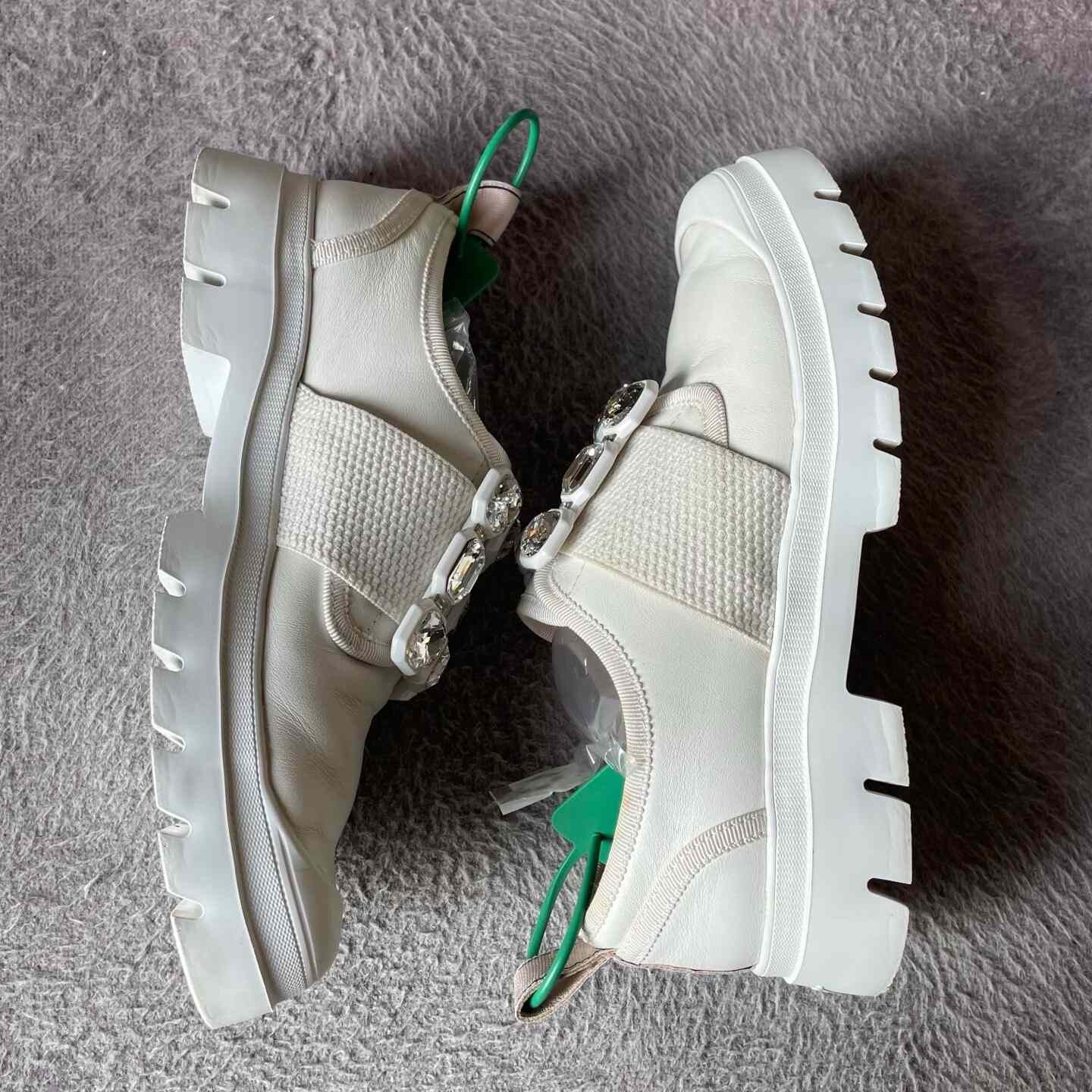 Roger Vivier Roger Vivier White Lowtop Sneakers 36 Women Size US 6 / IT 36 - 8 Thumbnail