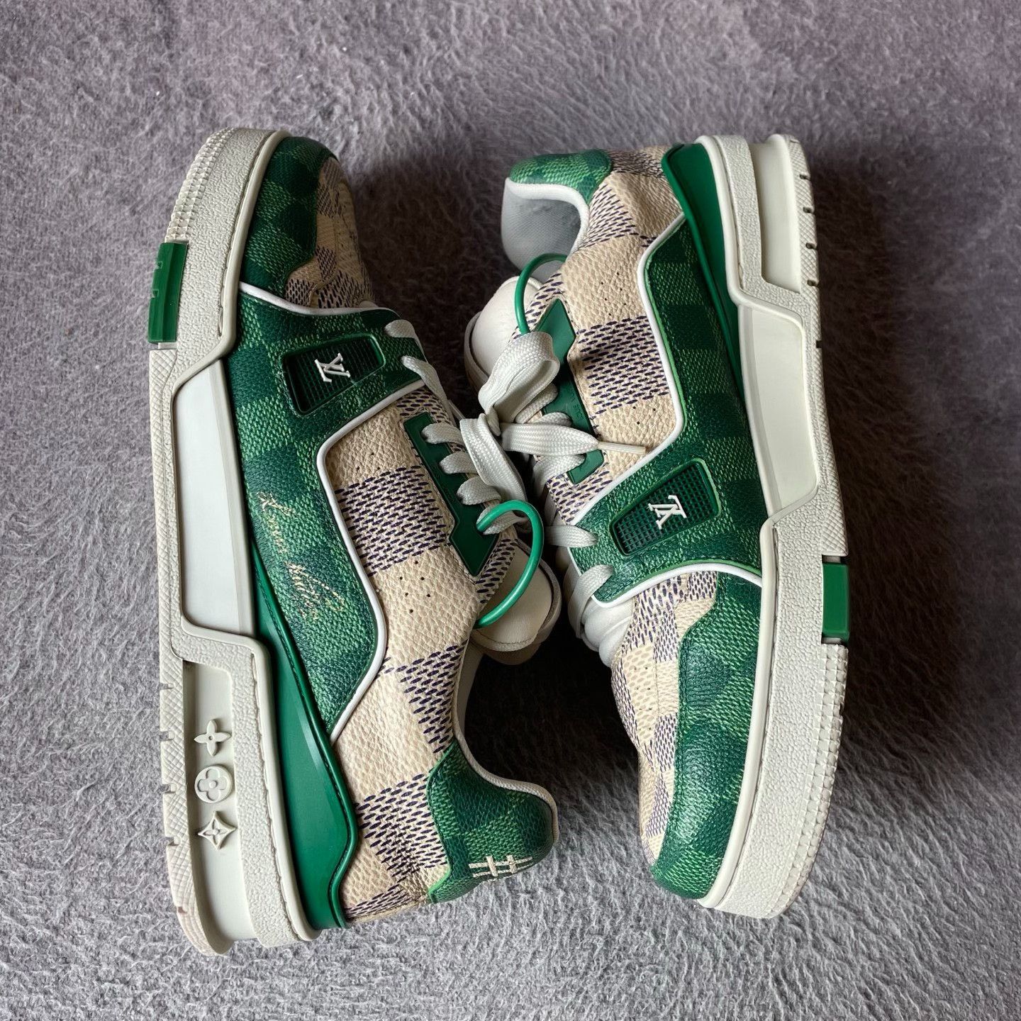 Louis Vuitton Louis Vuitton Training Green Lowtop Sneakers 41 Men Size US 8.5 / EU 41-42 - 6 Thumbnail