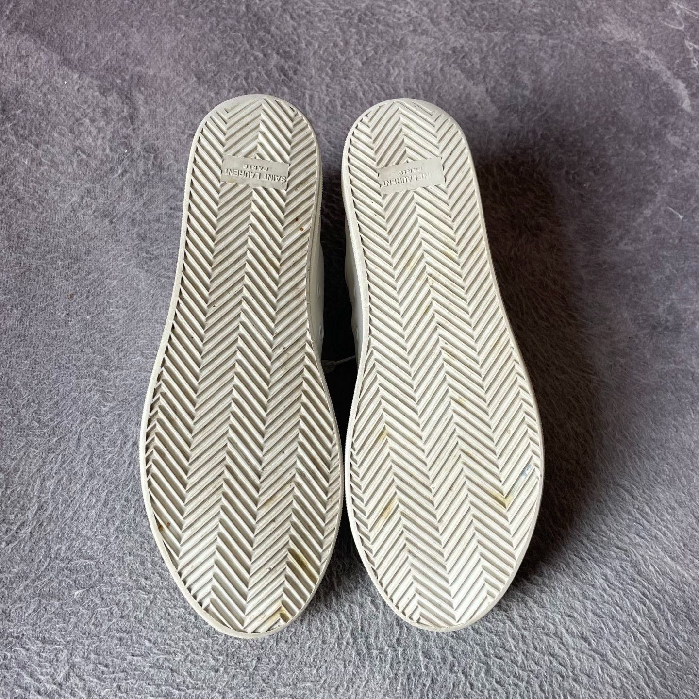 Saint Laurent Paris Saint Laurent Paris White Lowtop Sneakers 41 Men Size US 8.5 / EU 41-42 - 4 Thumbnail