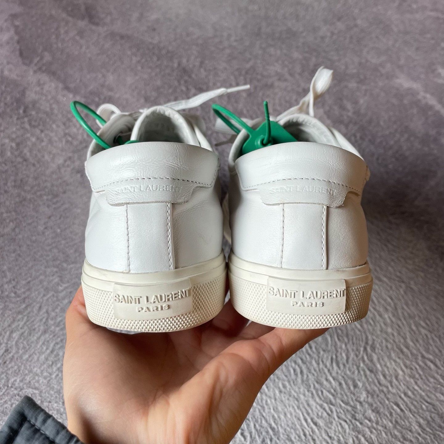 Saint Laurent Paris Saint Laurent Paris White Lowtop Sneakers 41 Men Size US 8.5 / EU 41-42 - 3 Thumbnail