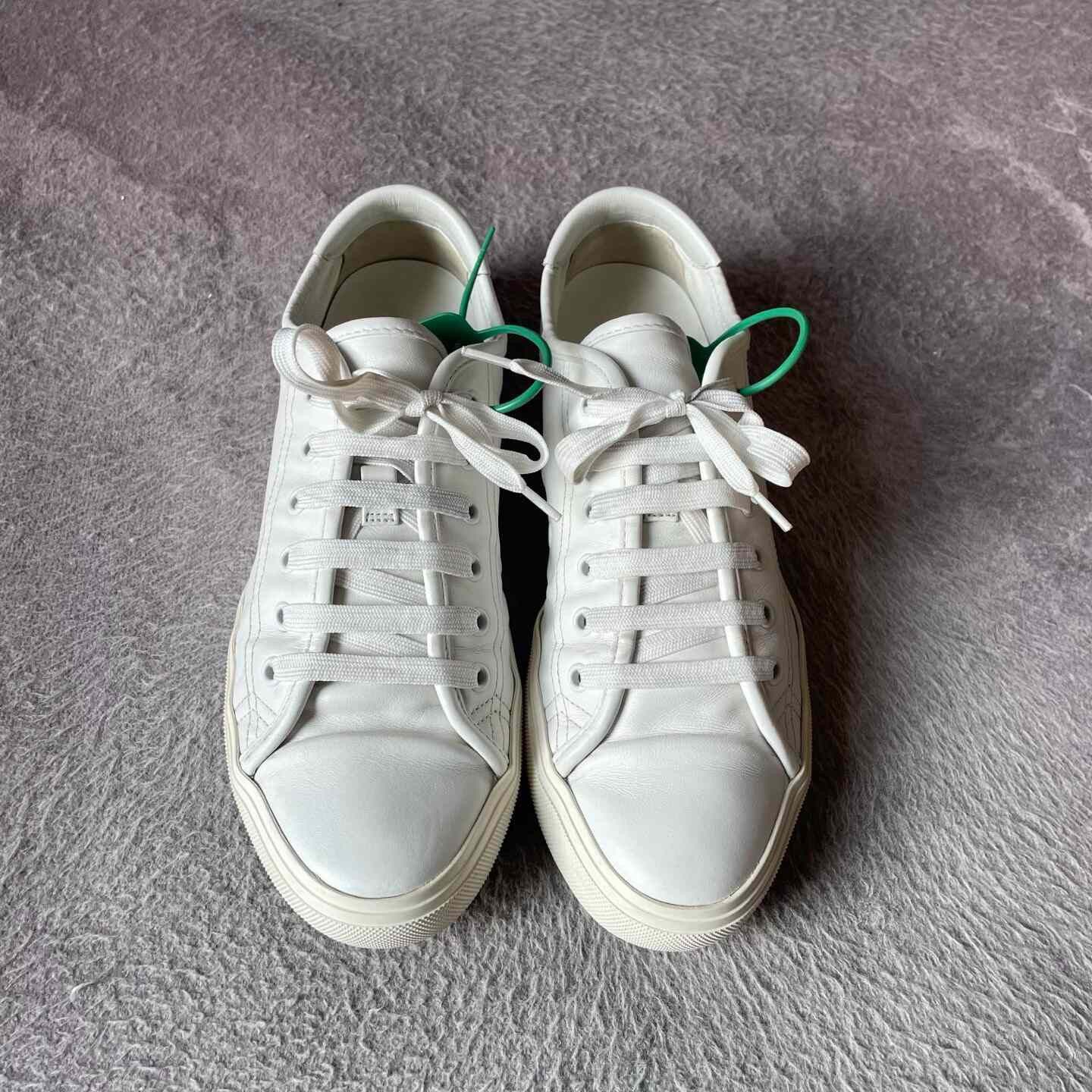 Saint Laurent Paris Saint Laurent Paris White Lowtop Sneakers 41 Men Size US 8.5 / EU 41-42 - 2 Thumbnail