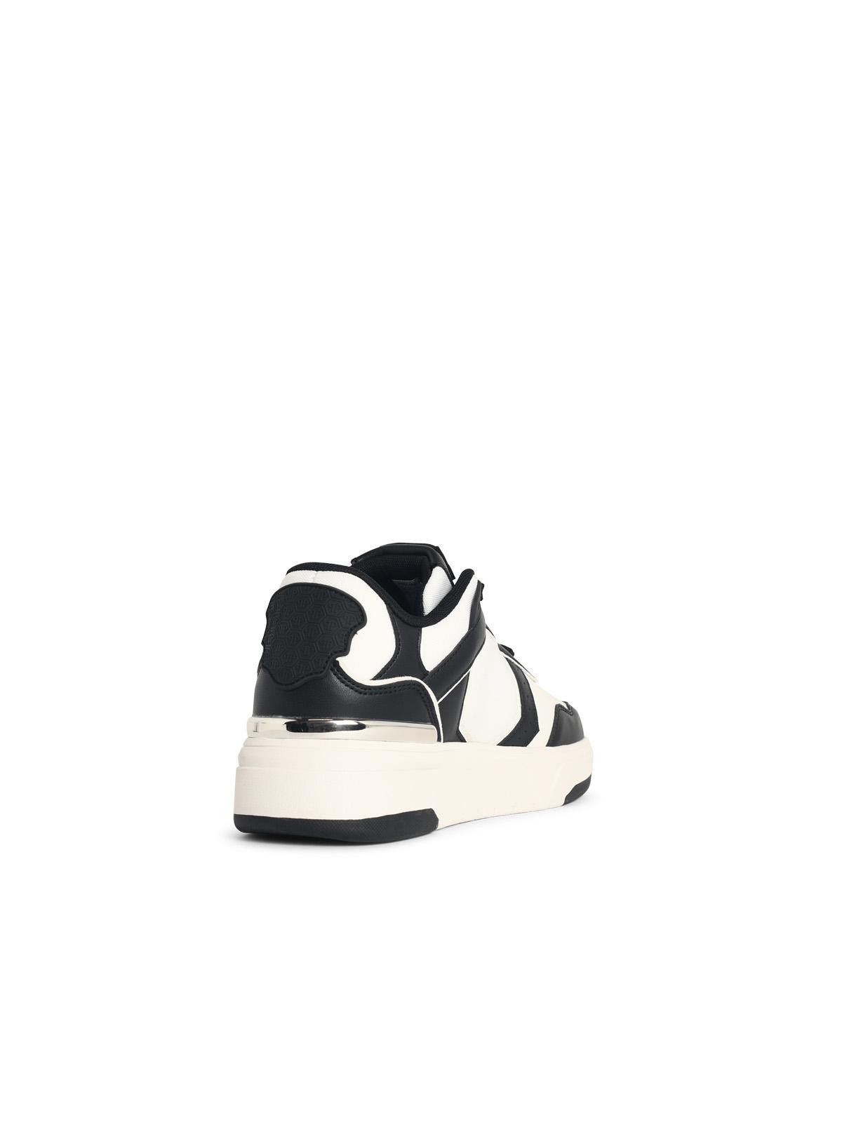 Philipp Plein PHILIPP PLEIN 'Sk8r' Black And White Fabric Blend Sneakers Size US 11 / EU 44 - 3 Thumbnail