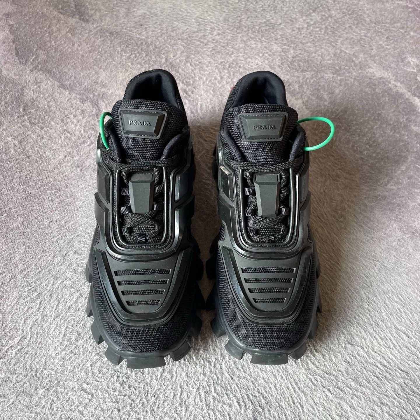 Prada Prada Black Lowtop Sneakers L Women Size US 8 / IT 38 - 2 Thumbnail