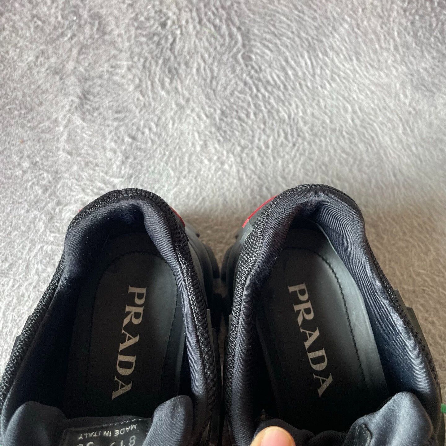 Prada Prada Black Lowtop Sneakers L Women Size US 8 / IT 38 - 8 Thumbnail