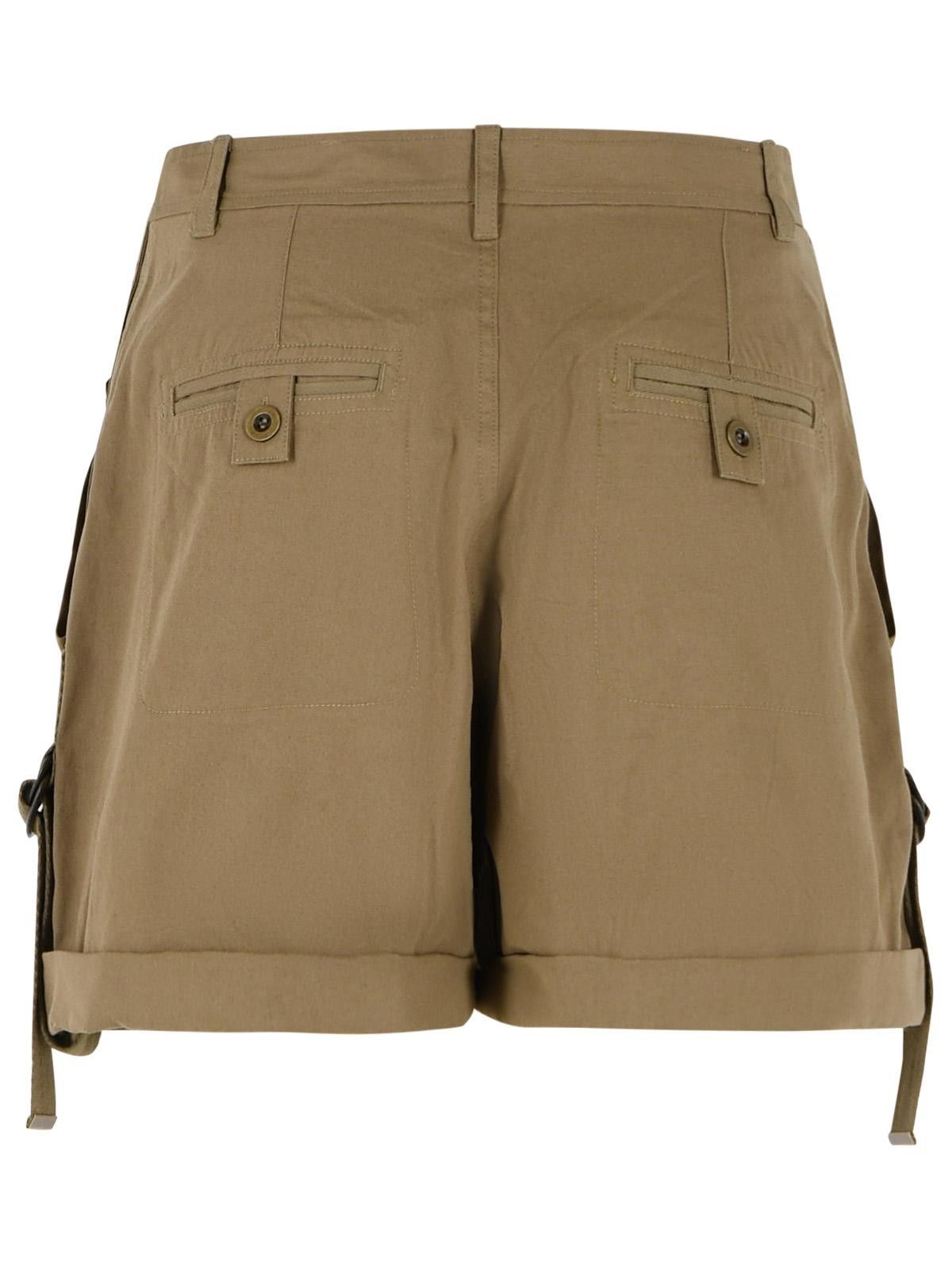 Isabel Marant ISABEL MARANT 'Boniza' 'Kaki' Cotton Shorts Size 26" / US 2 / IT 38 - 3 Thumbnail