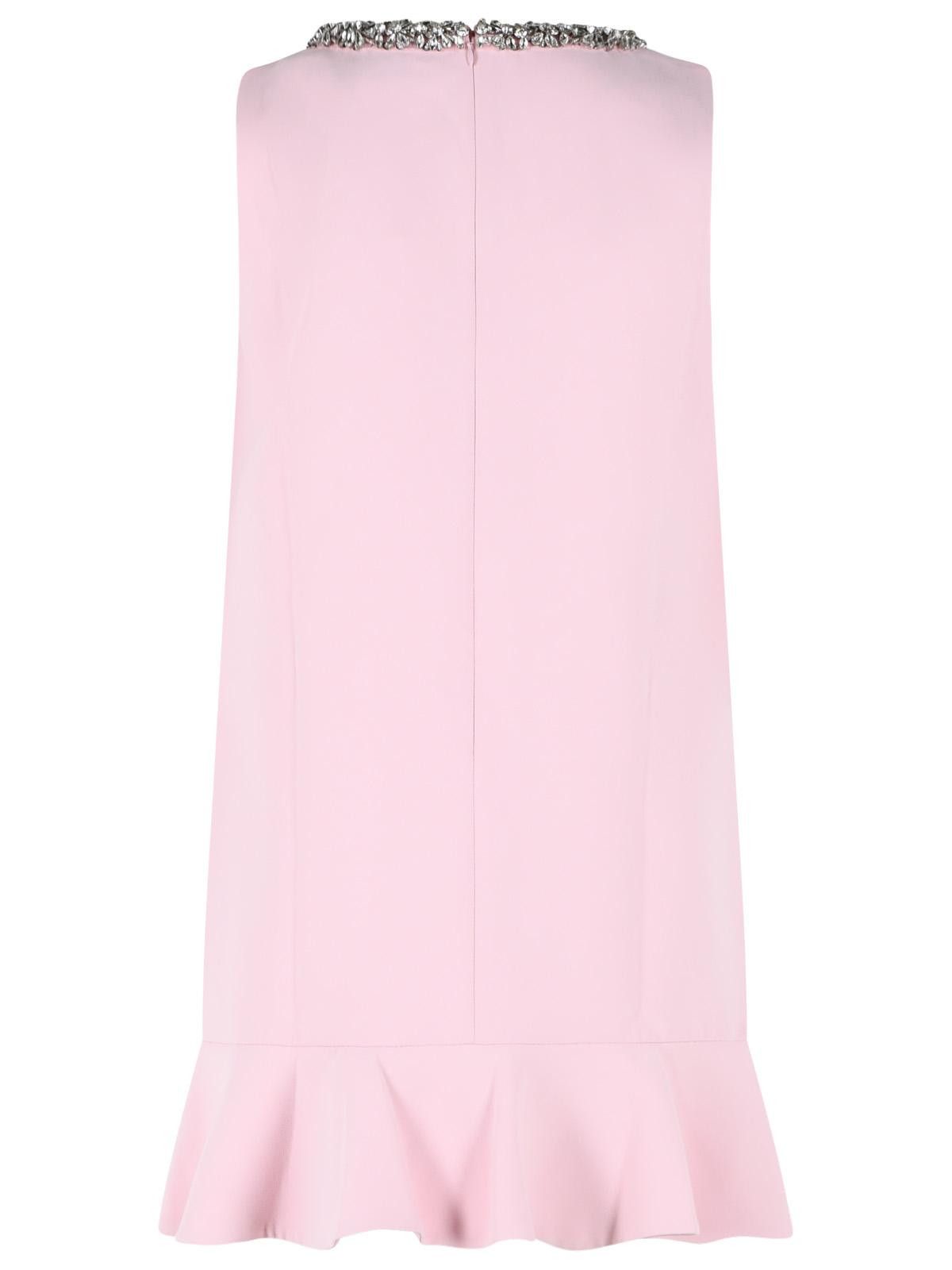 Self-Portrait SELF PORTRAIT 'Bonded' Pink Polyester Dress Size M / US 6-8 / IT 42-44 - 3 Thumbnail