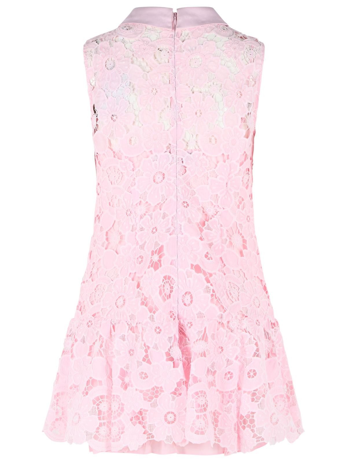 Self-Portrait SELF PORTRAIT Pink Polyester Dress Size M / US 6-8 / IT 42-44 - 3 Thumbnail
