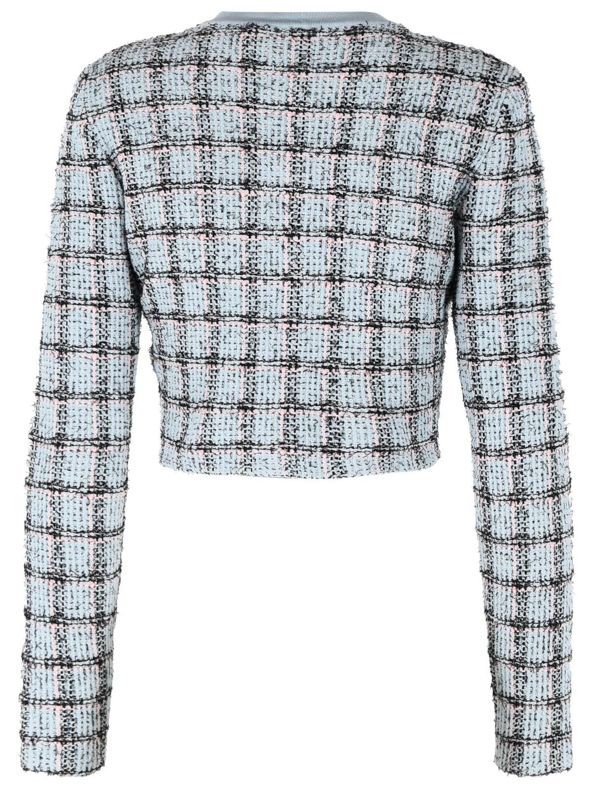 Self-Portrait SELF PORTRAIT Light Blue Cotton Blend Jacket Size M / US 6-8 / IT 42-44 - 3 Thumbnail