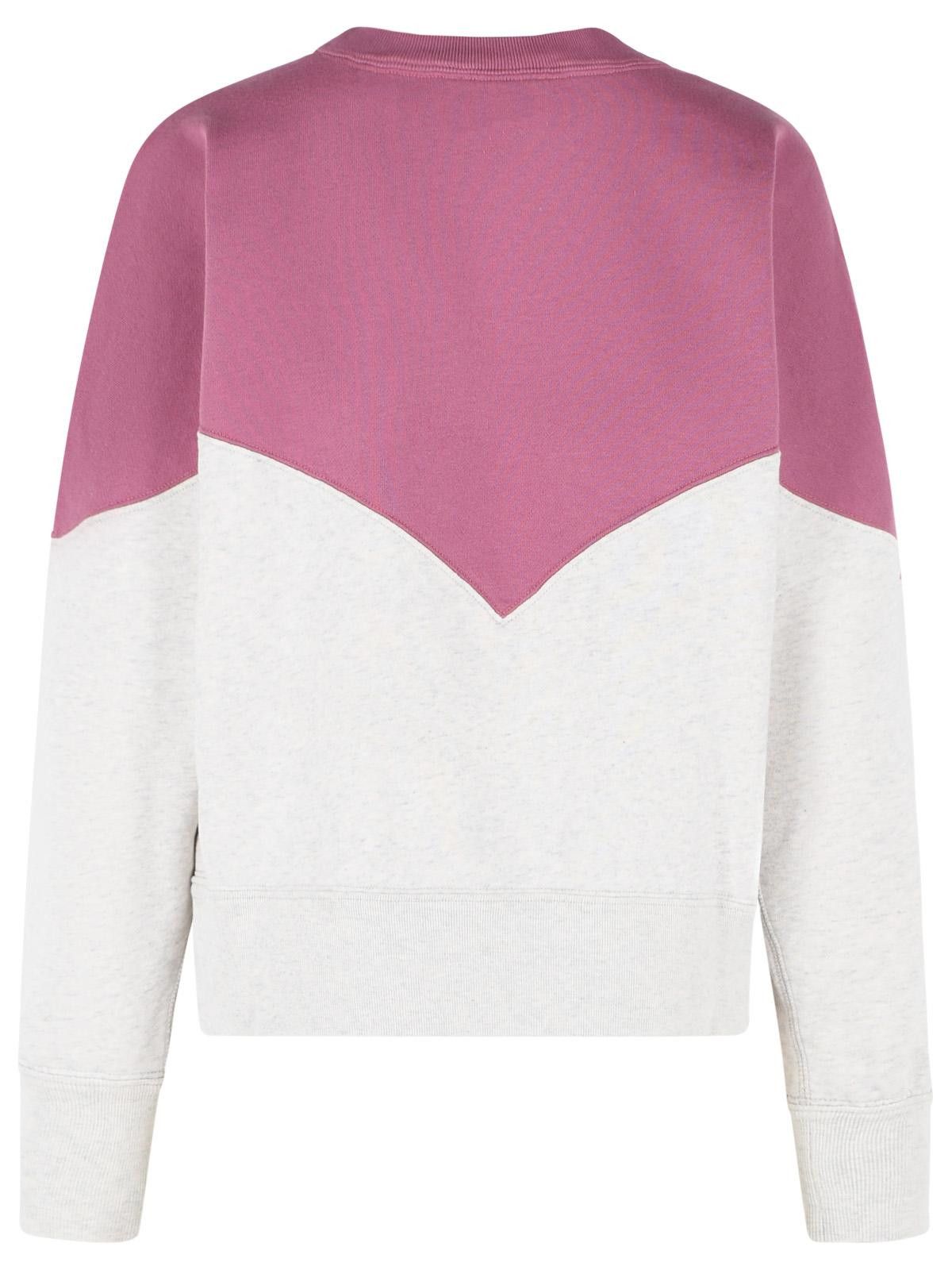 Isabel Marant Etoile ISABEL MARANT ETOILE 'Houston' Cotton Sweatshirt With 'Millyny' 'Mauve Mist' Logo Size XS / US 0-2 / IT 36-38 - 3 Thumbnail