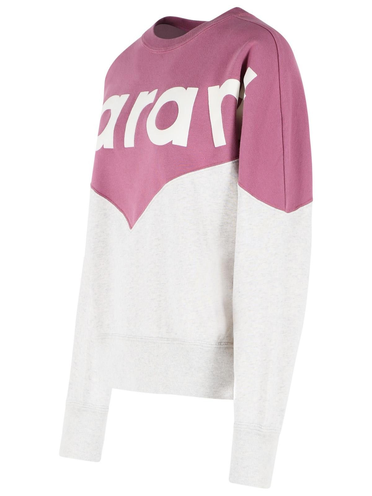 Isabel Marant Etoile ISABEL MARANT ETOILE 'Houston' Cotton Sweatshirt With 'Millyny' 'Mauve Mist' Logo Size M / US 6-8 / IT 42-44 - 2 Thumbnail