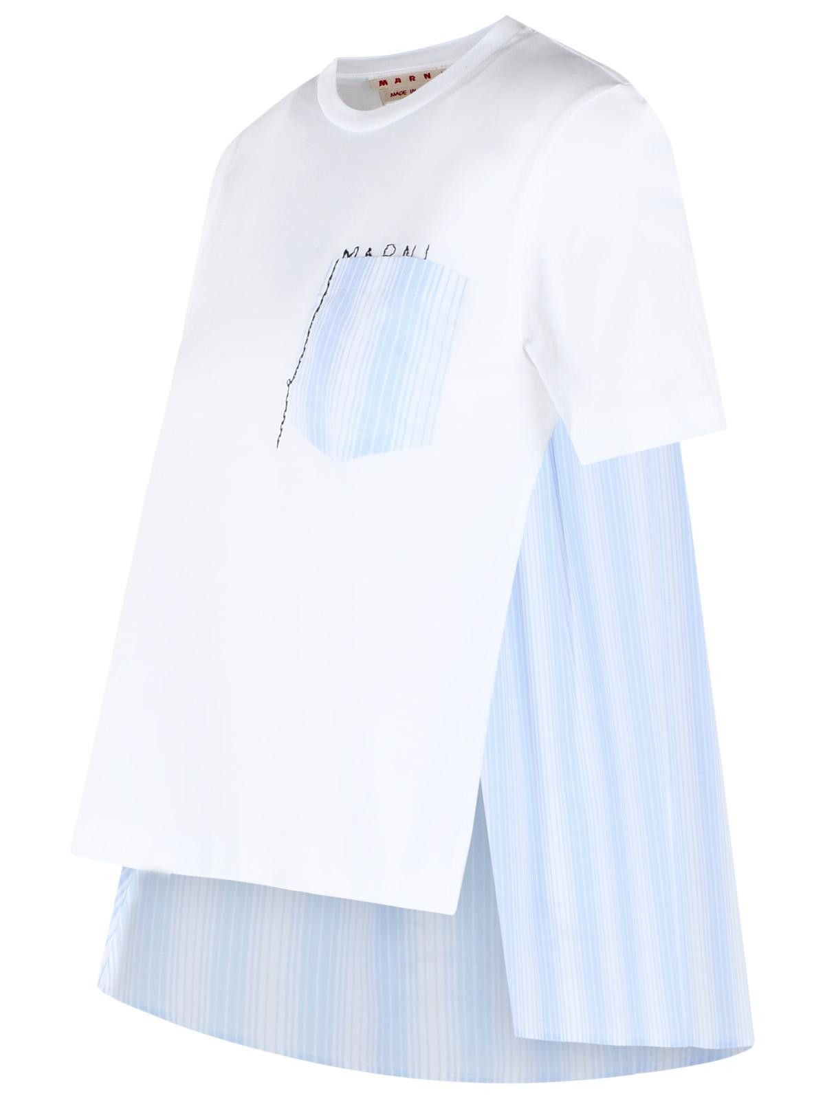 Marni MARNI White Cotton T-Shirt Size S / US 4 / IT 40 - 2 Thumbnail