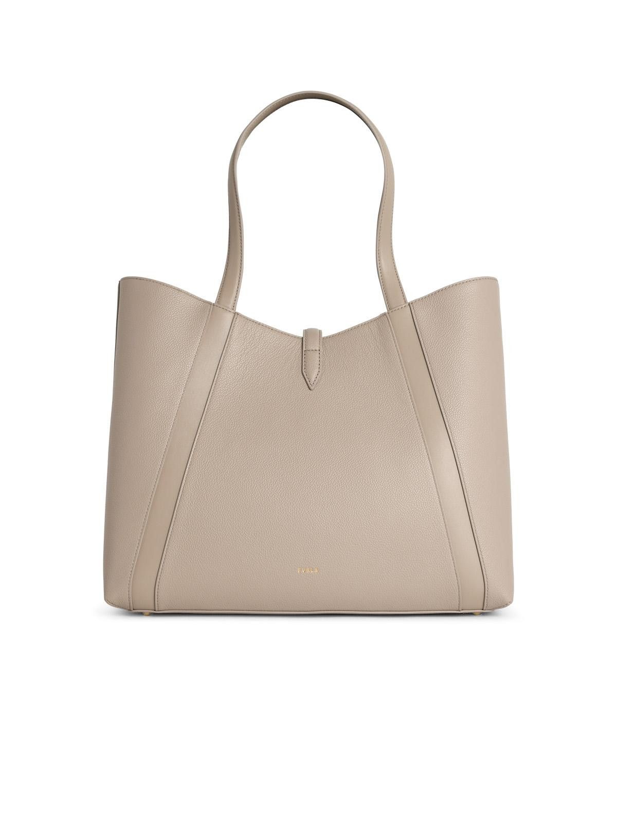 Furla FURLA 'Shopping Goccia' Linen Leather Bag Size ONE SIZE - 3 Thumbnail