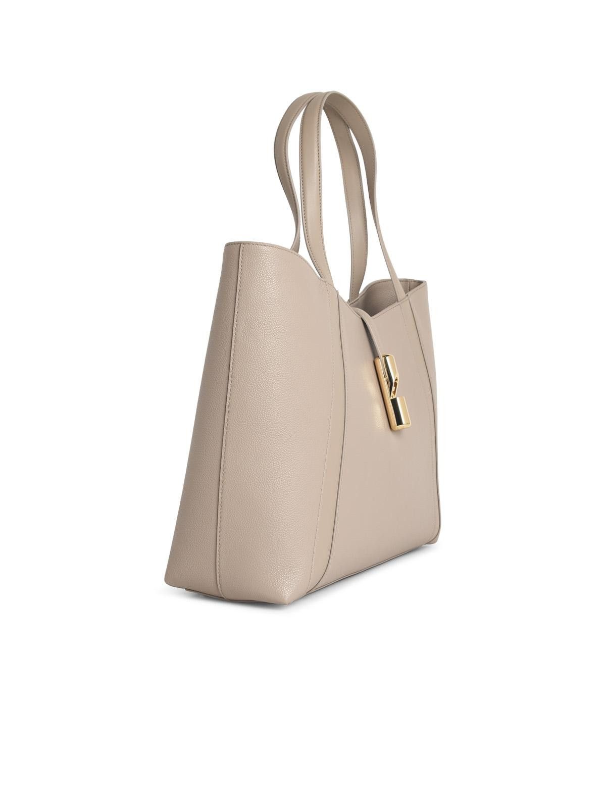Furla FURLA 'Shopping Goccia' Linen Leather Bag Size ONE SIZE - 2 Thumbnail