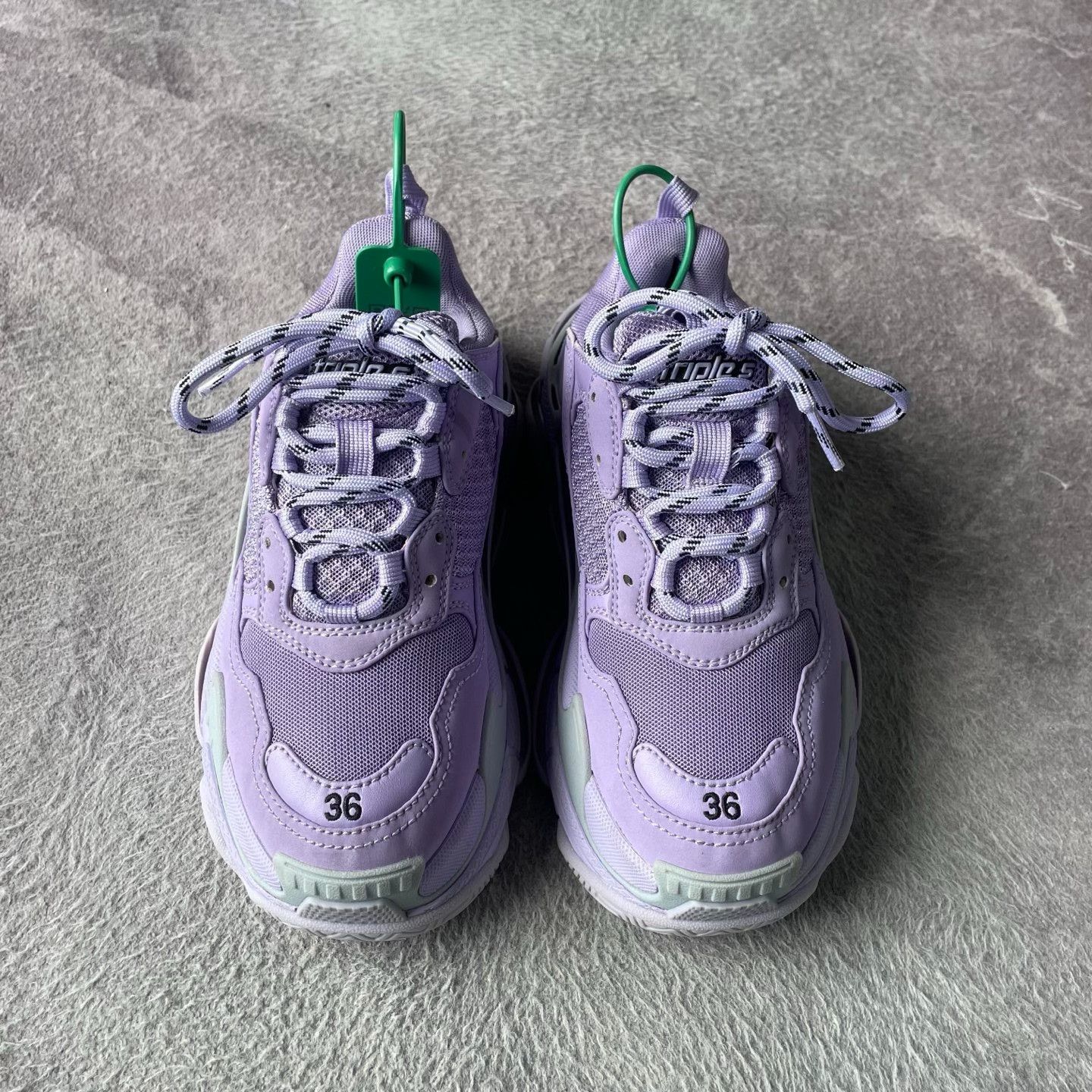Balenciaga Balenciaga Purple Lowtop Sneakers S Women Size US 6 / IT 36 - 2 Thumbnail