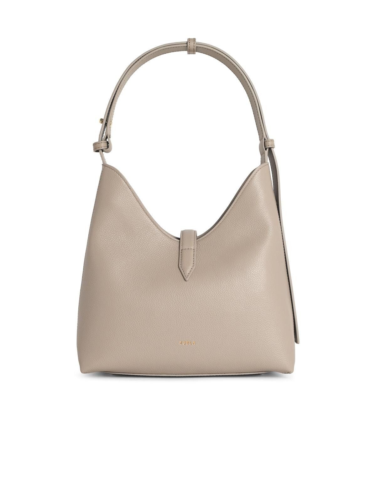 Furla FURLA S 'Goccia' Shoulder Bag In Linen Color Leather Size ONE SIZE - 3 Thumbnail