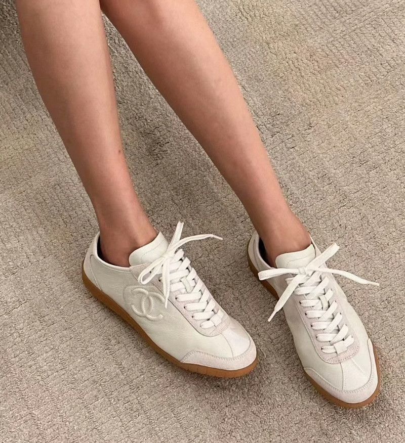 Chanel Chanel White Lowtop Sneakers L Women Size US 8 / IT 38 - 8 Thumbnail