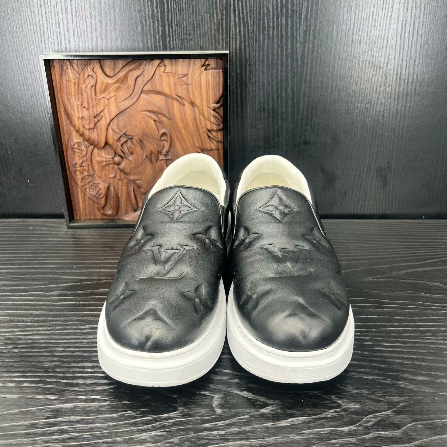 Louis Vuitton Louis Vuitton Black Lowtop Sneakers 40 Men Size US 7.5 / EU 40-41 - 5 Thumbnail