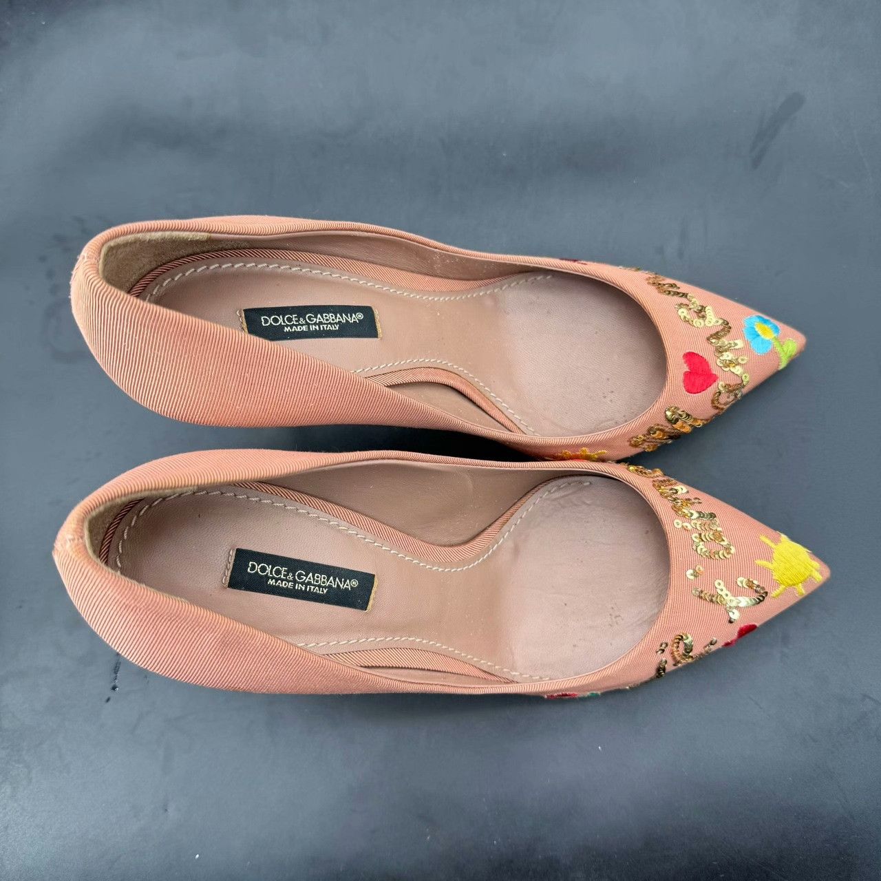 Dolce & Gabbana Dolce & Gabbana Floral Embroidered Lowtop Sneakers 37 Women Size US 6.5 / IT 36.5 - 8 Thumbnail
