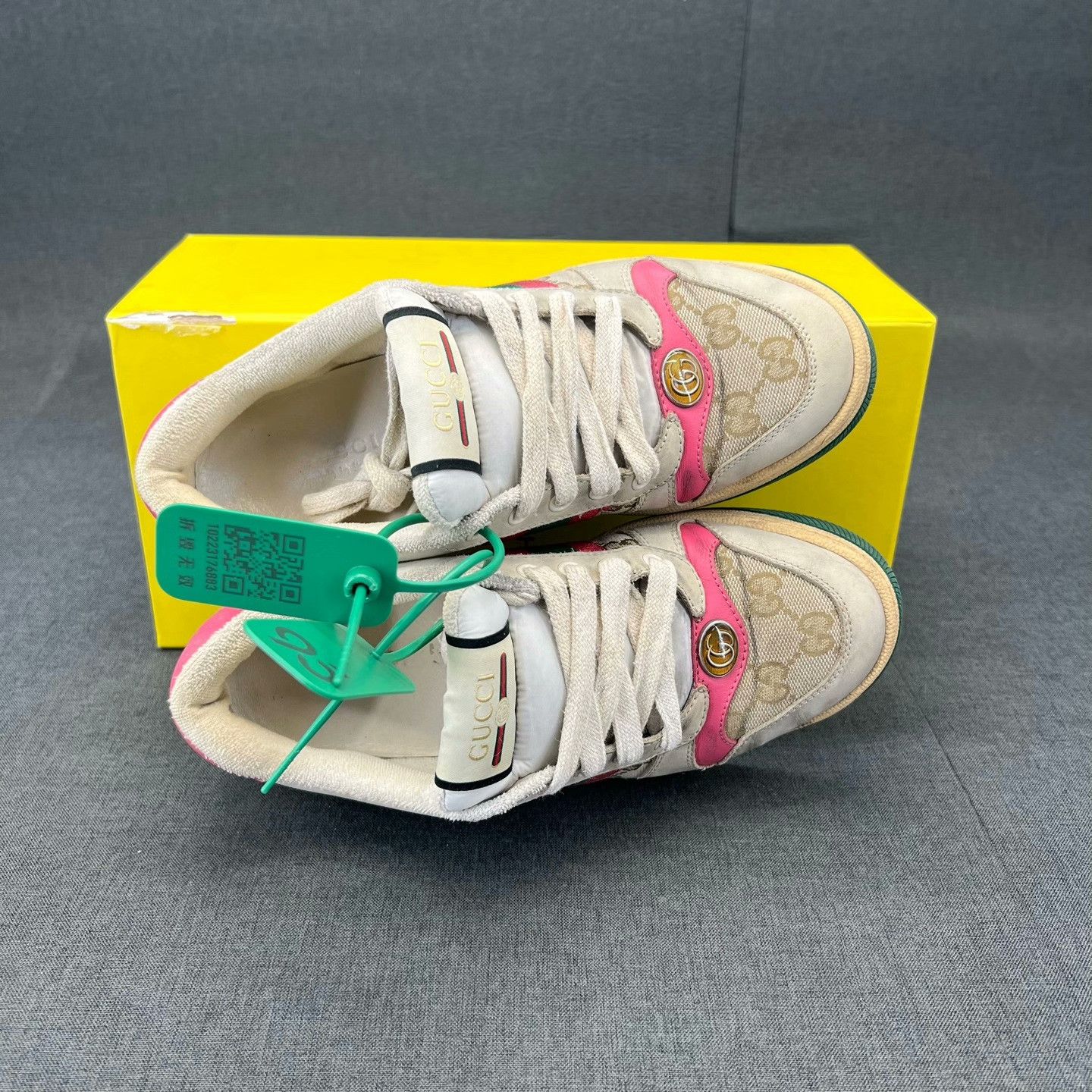 Gucci Gucci Pink Lowtop Sneakers 35 Women Size US 5 / IT 35 - 7 Thumbnail