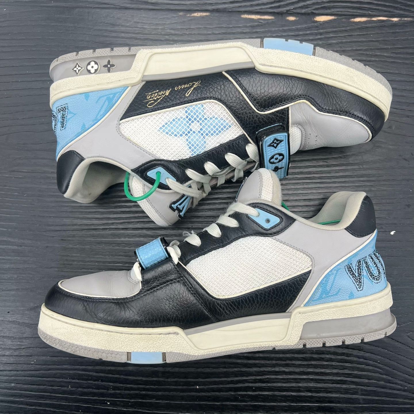 Louis Vuitton Louis Vuitton Training Blue Lowtop Sneakers 42 Men Size US 9 / EU 42 - 2 Thumbnail