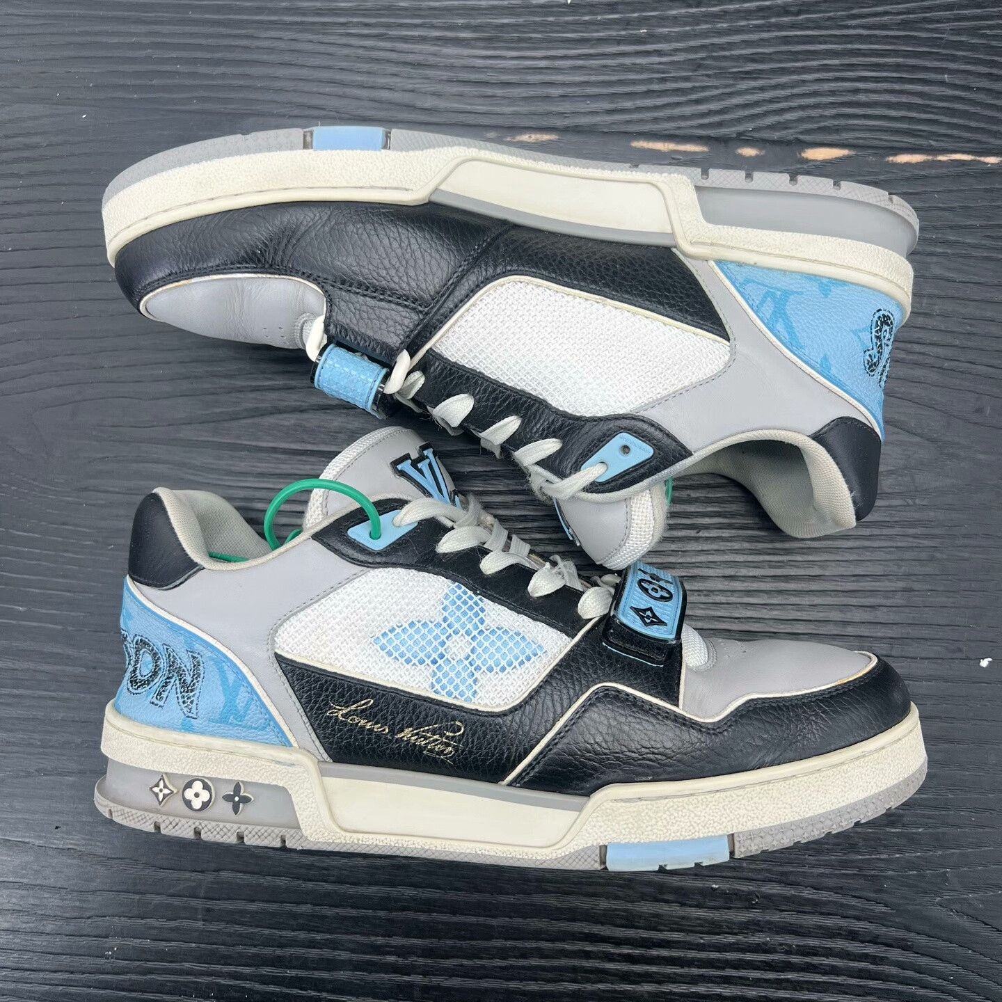 Louis Vuitton Louis Vuitton Training Blue Lowtop Sneakers 42 Men Size US 9 / EU 42 - 3 Thumbnail