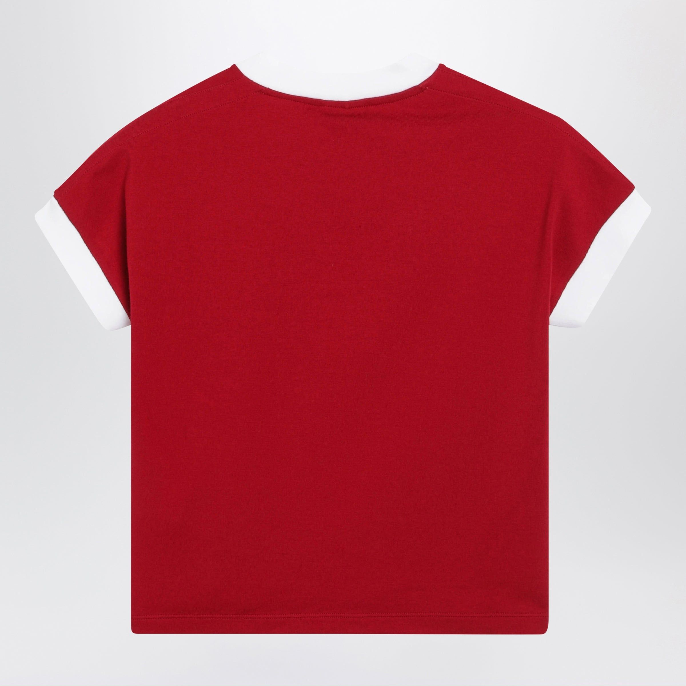 Versace Versace Red Cotton Jersey T-Shirt Size M / US 6-8 / IT 42-44 - 2 Thumbnail