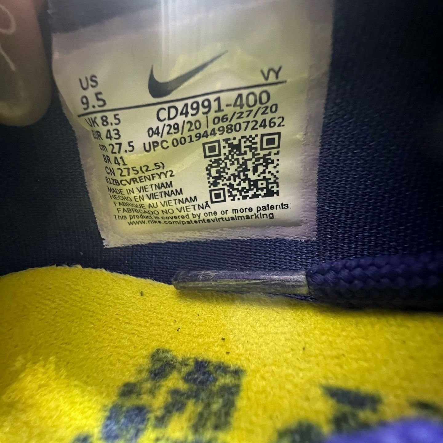 Nike Nike Yellow Lowtop Sneakers 43 Men Size US 10 / EU 43 - 7 Thumbnail
