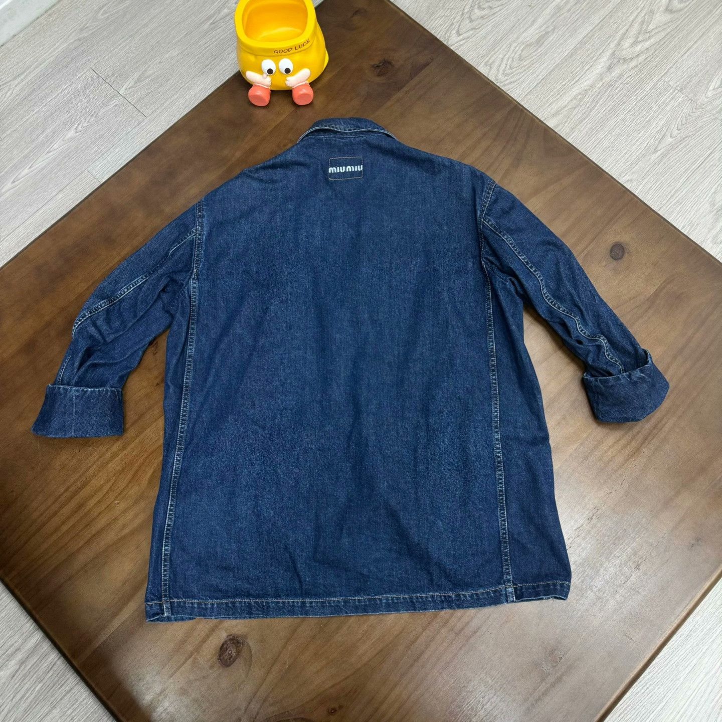 Miu Miu Miu Miu Denim Blue Jacket 40 Women Size M / US 6-8 / IT 42-44 - 2 Thumbnail