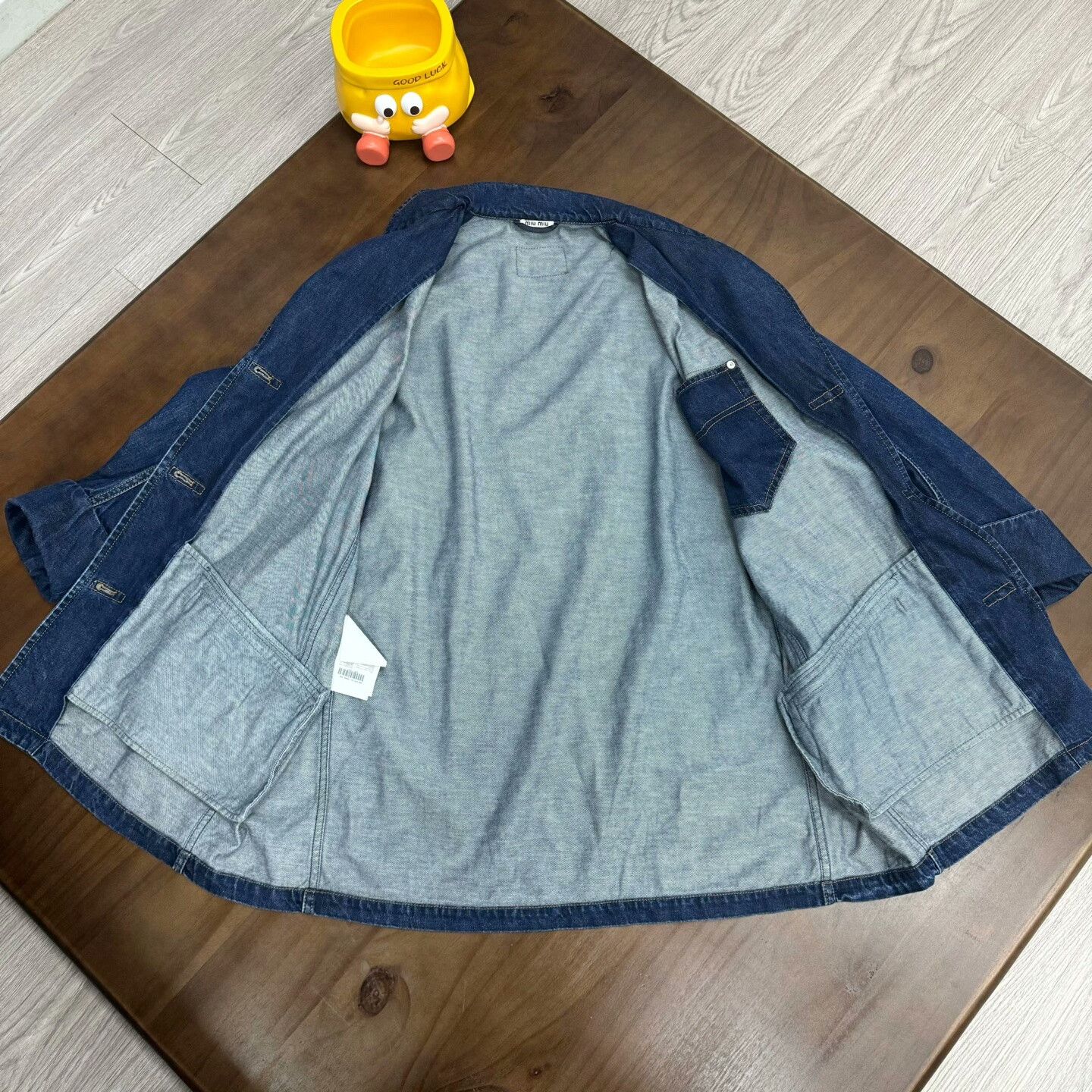 Miu Miu Miu Miu Denim Blue Jacket 40 Women Size M / US 6-8 / IT 42-44 - 4 Thumbnail